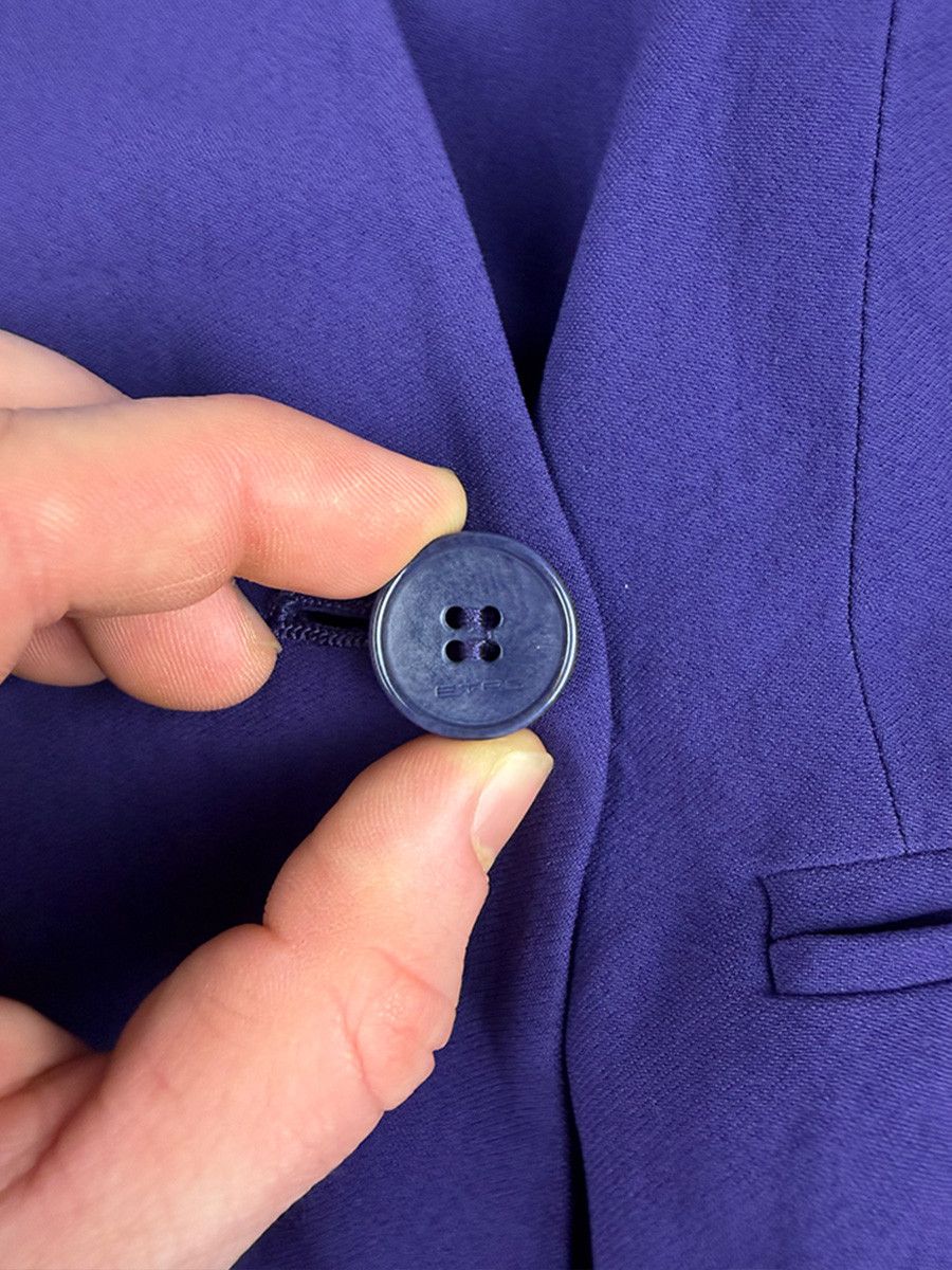 Etro Luxury Etro Milano Women's Blazer with Purple Silk Lining Size M / US 6-8 / IT 42-44 - 3 Thumbnail