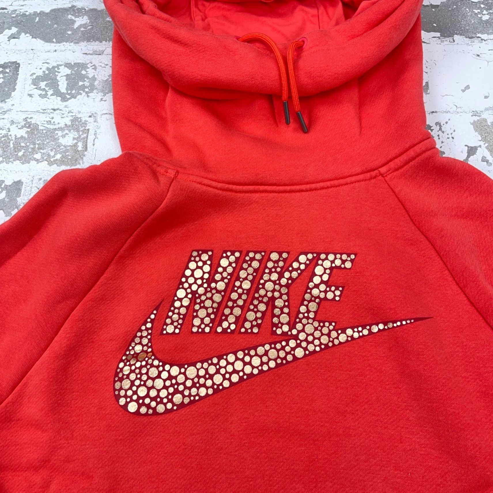 Nike Nike Hoodie Women L Pink Sweatshirt Turtle Neck Swoosh Logo Hooded Pullover Fleece. Size L / US 10 / IT 46 - 5 Thumbnail