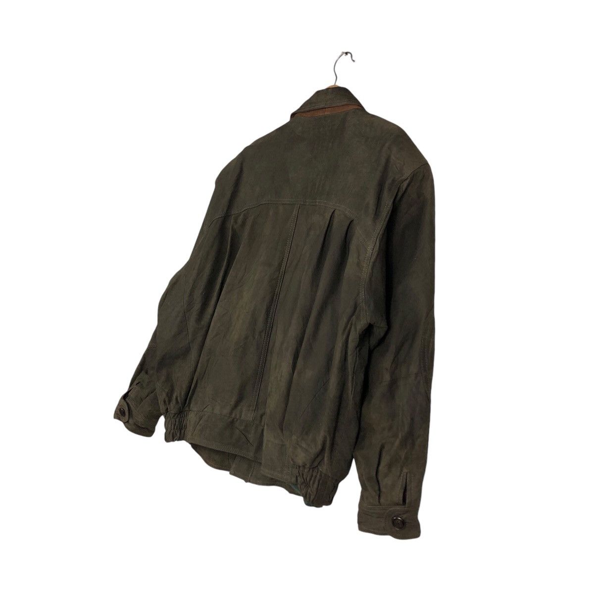 Japanese Brand × Vintage 📌Vintage Biker Bomber Leather Jacket Blanket Issey Miyake Size US L / EU 52-54 / 3 - 11 Thumbnail