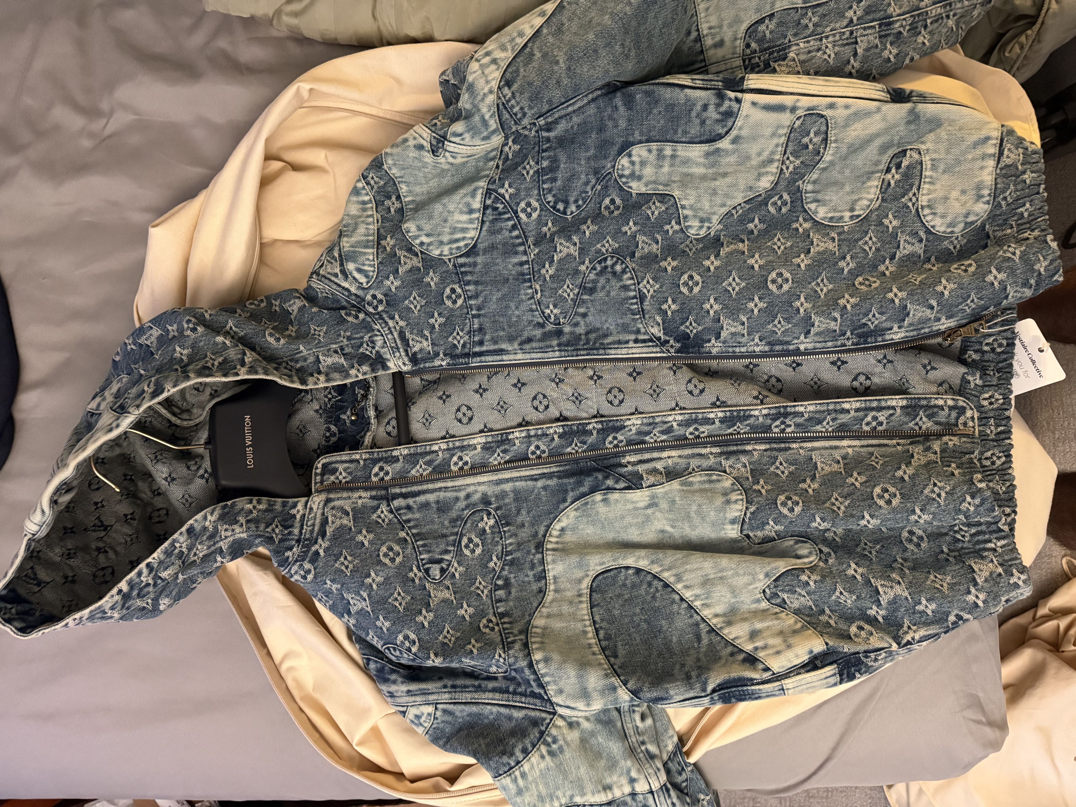 Louis Vuitton Louis Vuitton x Nigo Monogram Patchwork Denim Hoodie Size US M / EU 48-50 / 2 - 1 Thumbnail