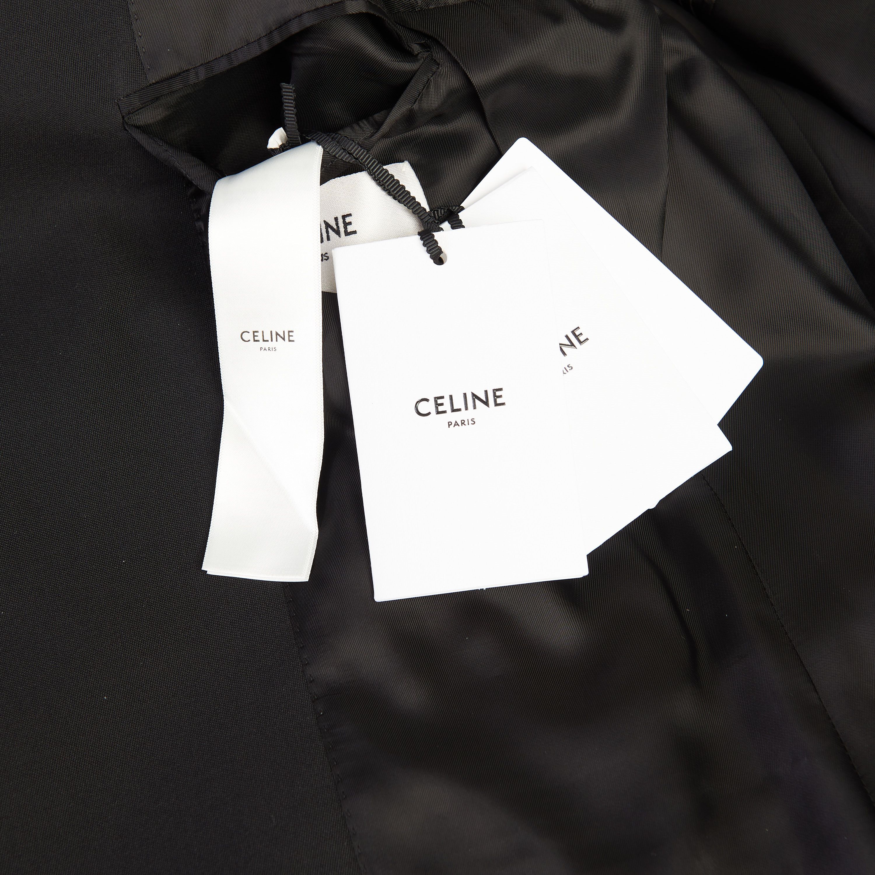 Celine Boxy Tux Jacket - Stone/Stud Embroidery, Grain De Poudre Size 40R - 12 Thumbnail