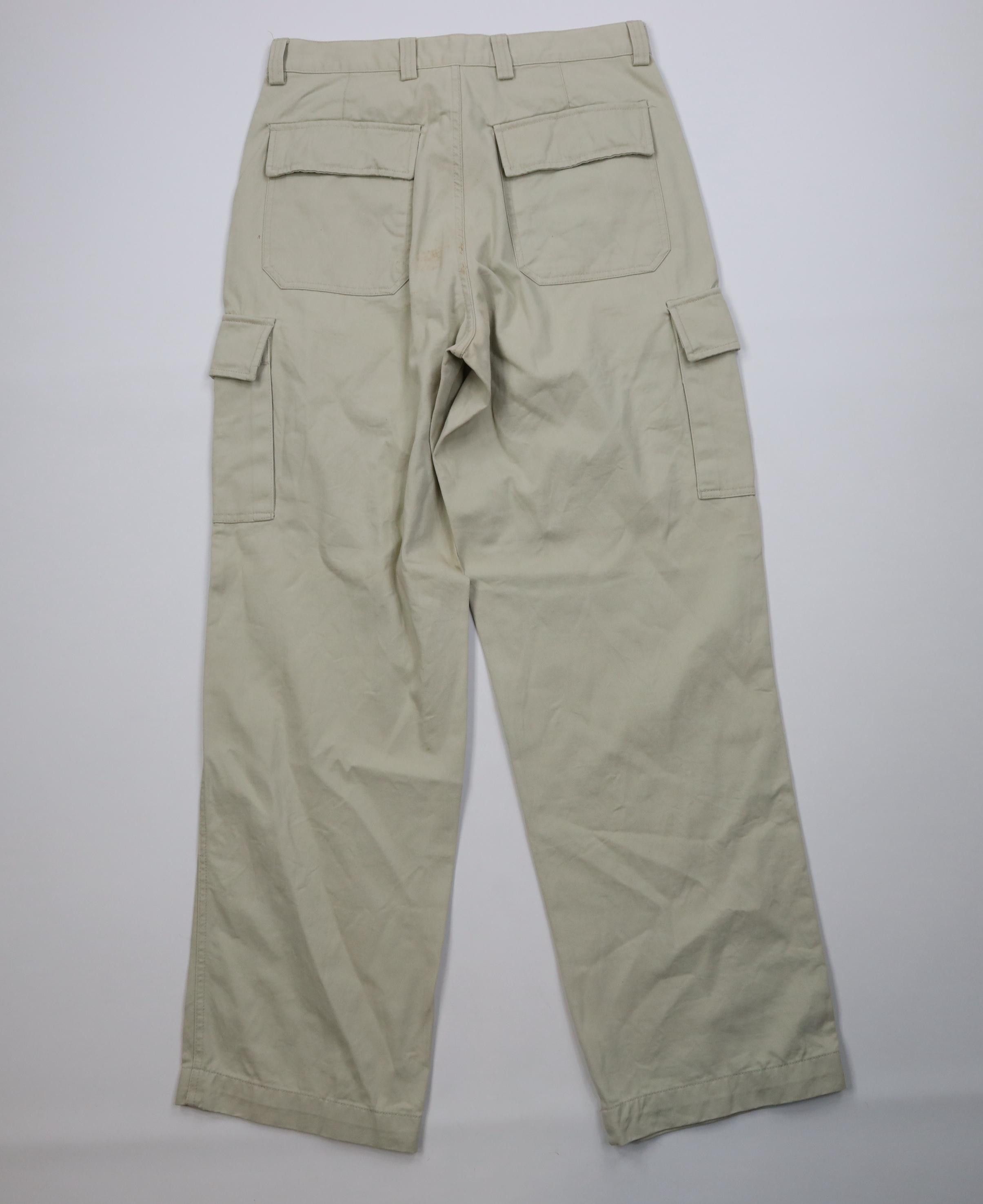 Gap Vintage 90s Y2K Gap Baggy Wide Leg Cargo Pants Stone Cotton Size US 32 / EU 48 - 9 Thumbnail