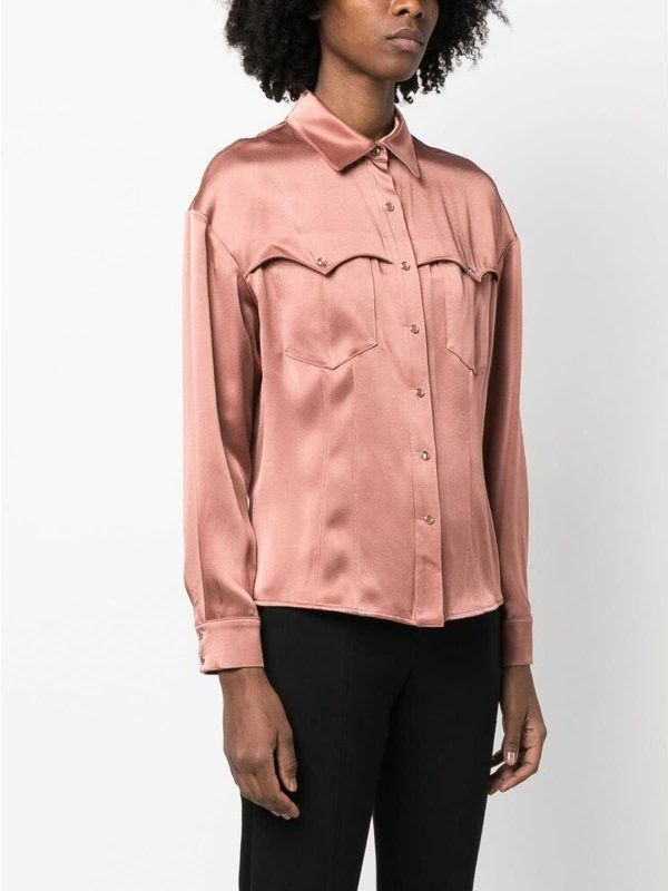 Tom Ford o1y0226 Solid Color Shirt in Antique Rose Size S / US 4 / IT 40 - 3 Thumbnail