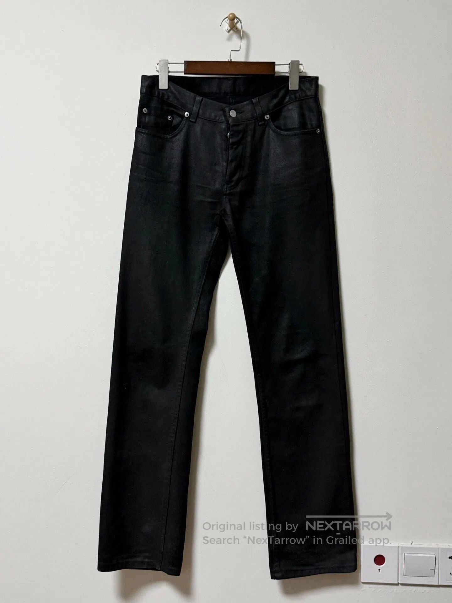 Helmut Lang Helmut Lang 1998 AW Waxed Jeans. Size US 29 - 1 Thumbnail