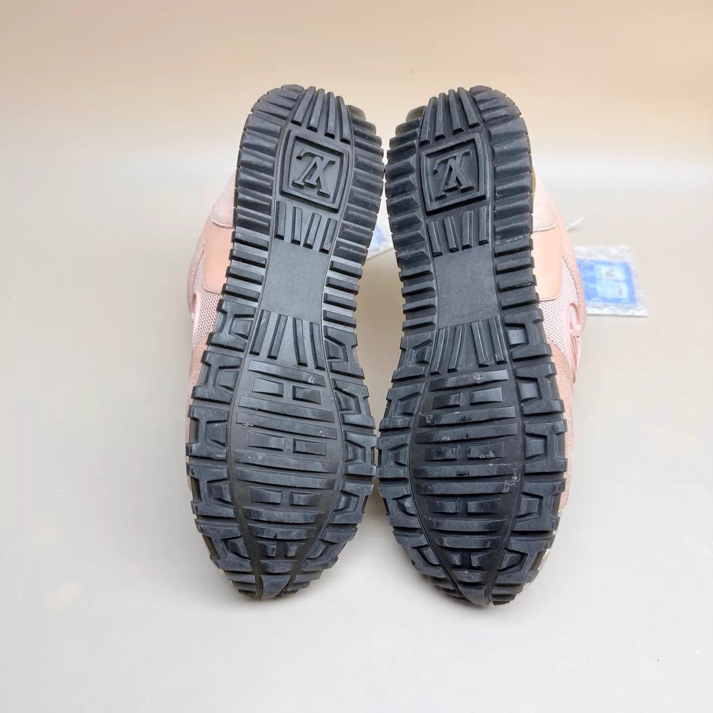 Louis Vuitton LV Run Away White & Pink Checkerboard Sneaker 35 99 New Size US 4.5 / IT 34.5 - 7 Thumbnail