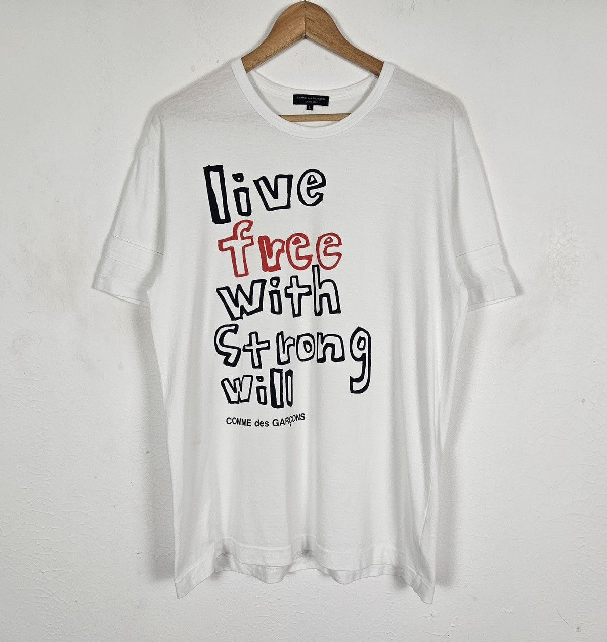 Comme des Garcons Comme des Garcons CDG Live Free With Strong Will shirt Size US L / EU 52-54 / 3 - 2 Thumbnail