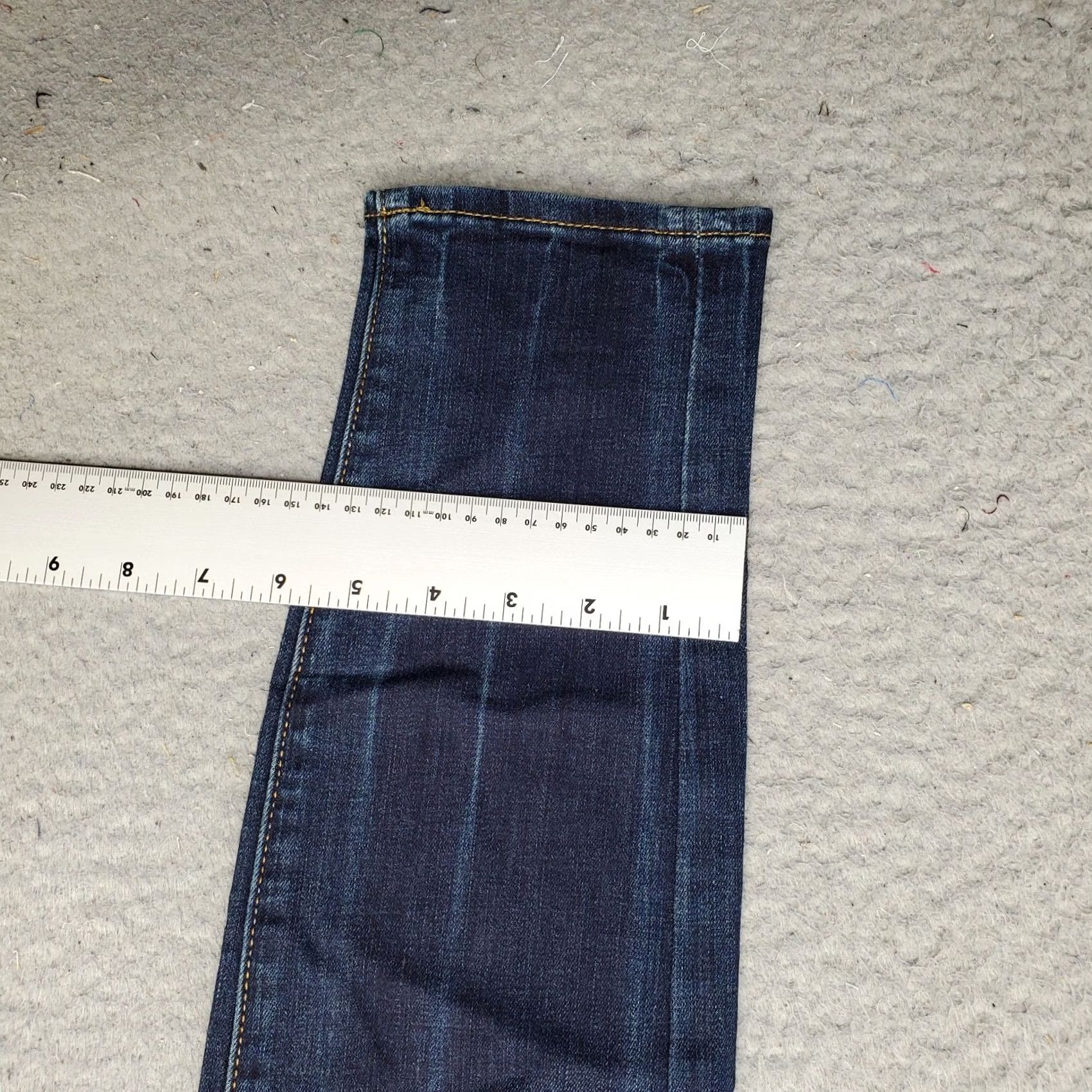 Lucky Brand Lucky Brand Jeans Women Size 2/26 Blue Whiskered Faded Dark Wash Charlie Skinny Jeans Size 26" / US 2 / IT 38 - 5 Thumbnail