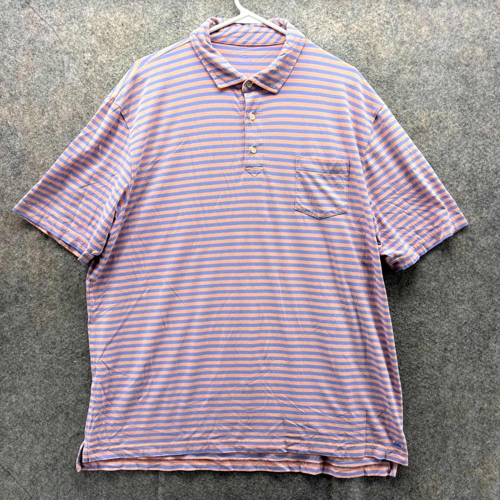 Peter Millar VINTAGE? No — Peter Millar Polo Shirt Mens XL Pink Blue Striped Seaside Preppy Golf Stretch Size US XL / EU 56 / 4 - 2 Thumbnail