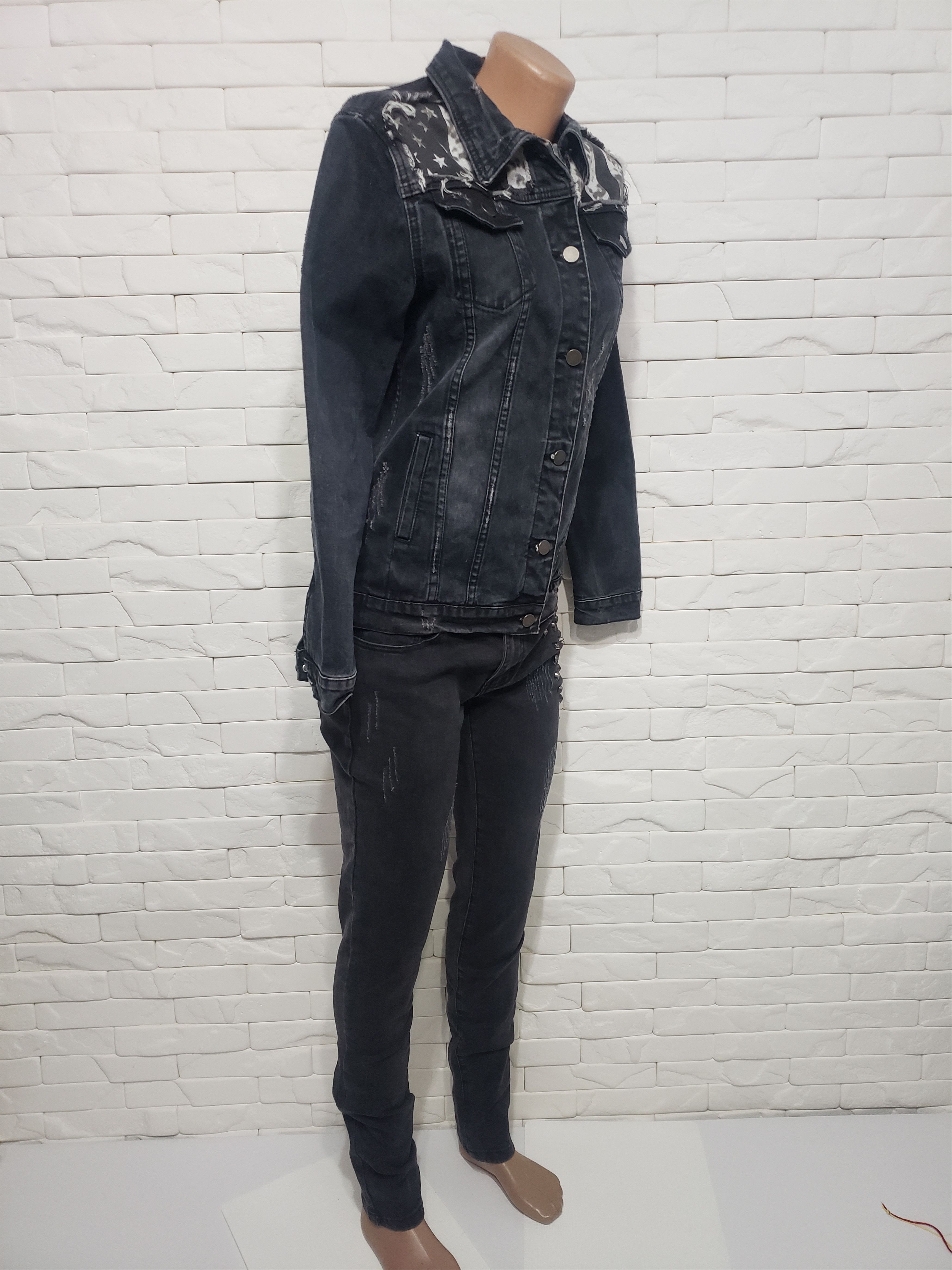 Other Stylish denim women's suit. Size M / US 6-8 / IT 42-44 - 3 Thumbnail