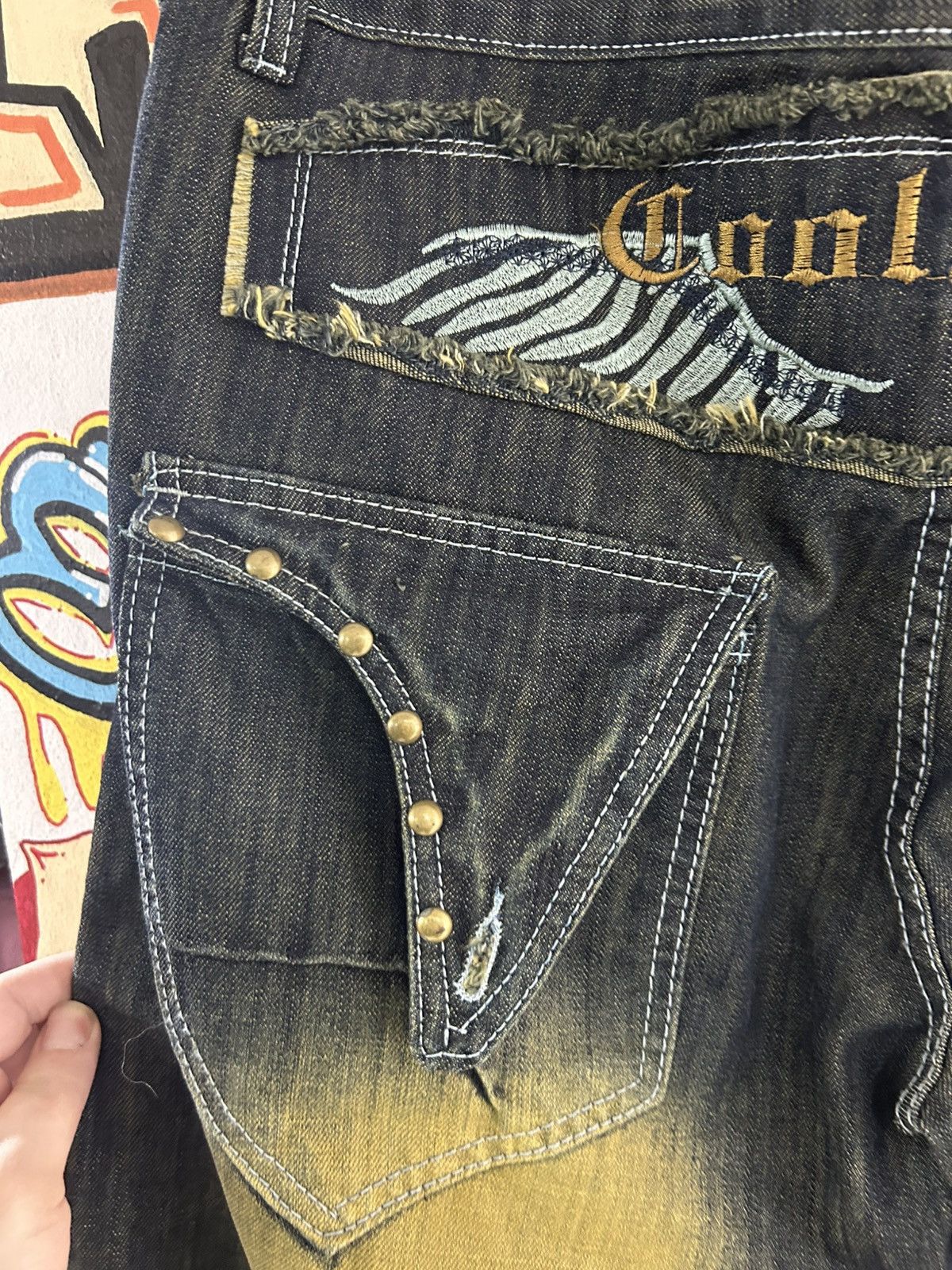 Vintage Brand New Cool Y2K Jeans Size US 36 / EU 52 - 6 Thumbnail