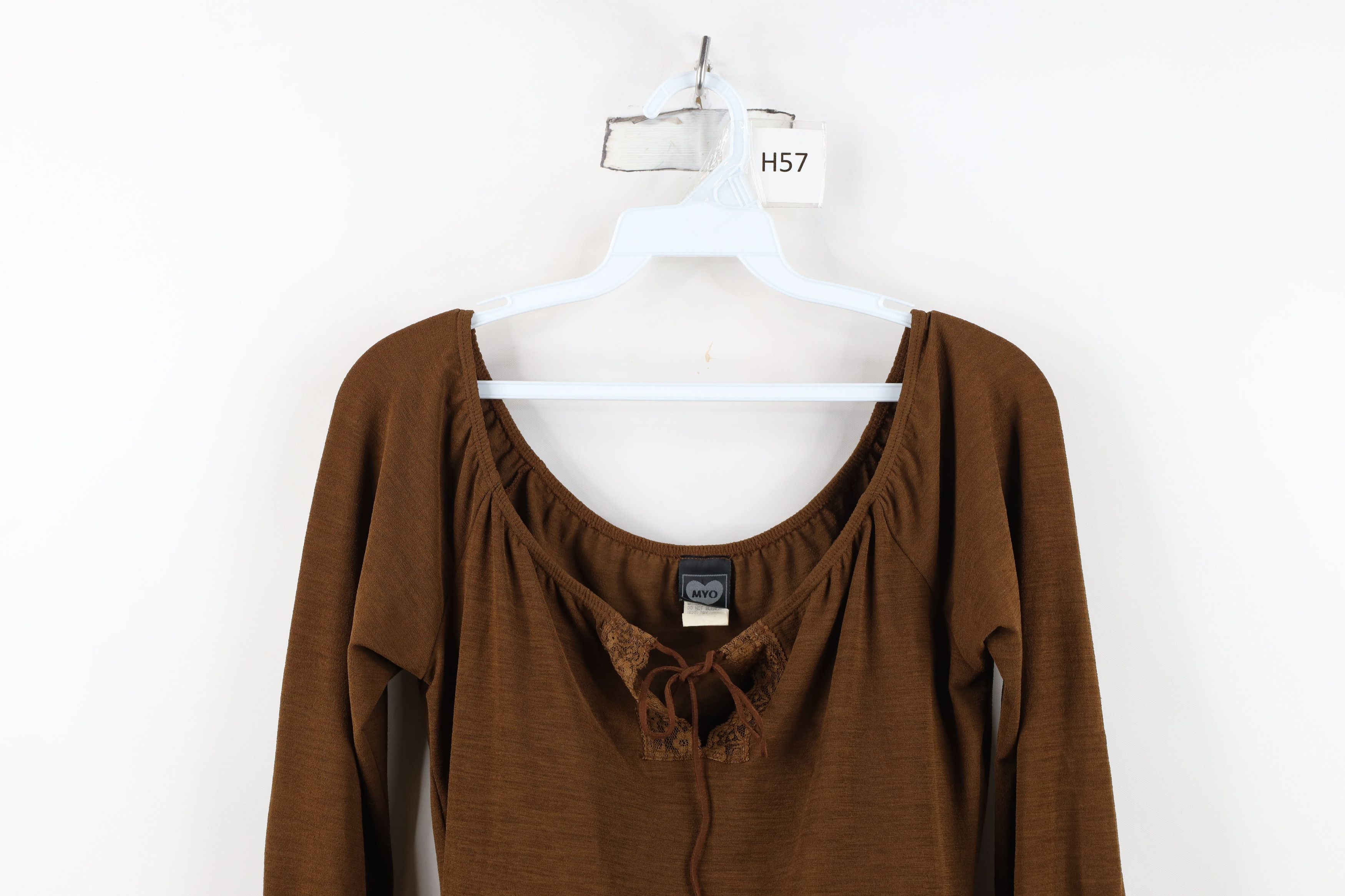 Vintage Vintage 90s Babydoll Fairy Knit Long Sleeve Shirt Top USA Size M / US 6-8 / IT 42-44 - 2 Thumbnail