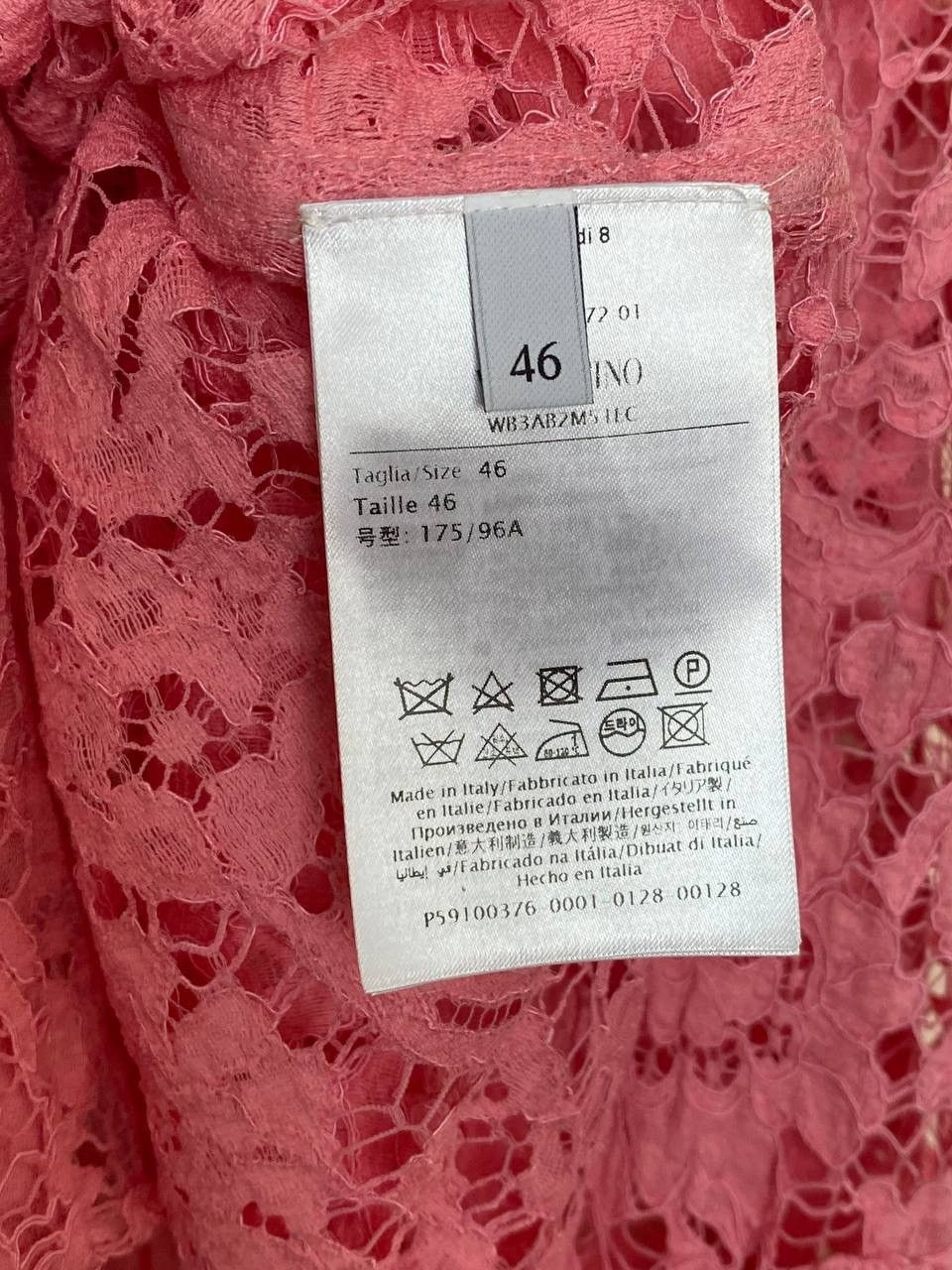 Valentino RRP 2900$ VALENTINO GARAVANI 2021 Long-Sleeve Lace Shirt Size L / US 10 / IT 46 - 11 Thumbnail