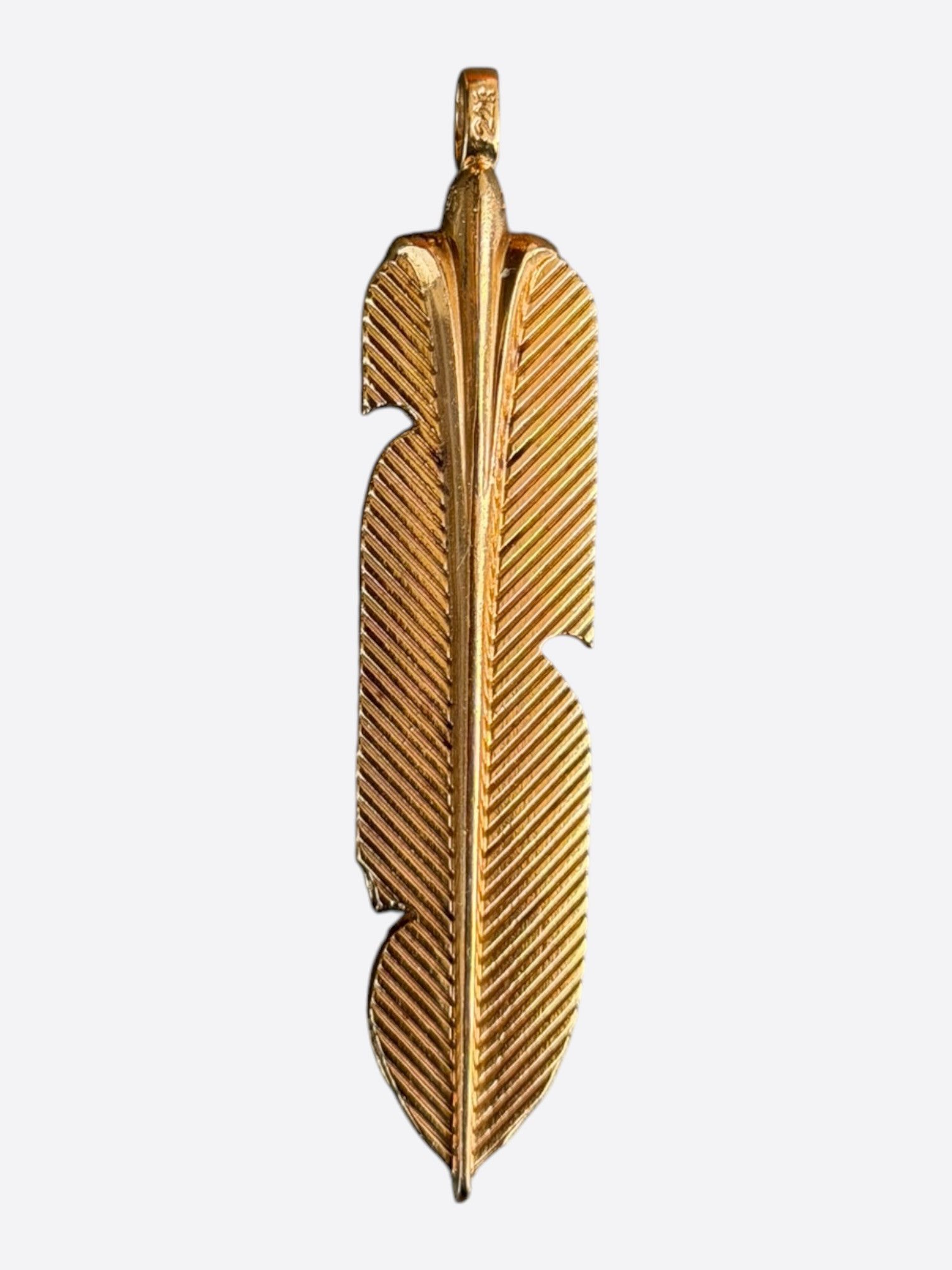 Chrome Hearts Chrome Hearts 22K Yellow Gold Feather Pendant Size ONE SIZE - 2 Thumbnail