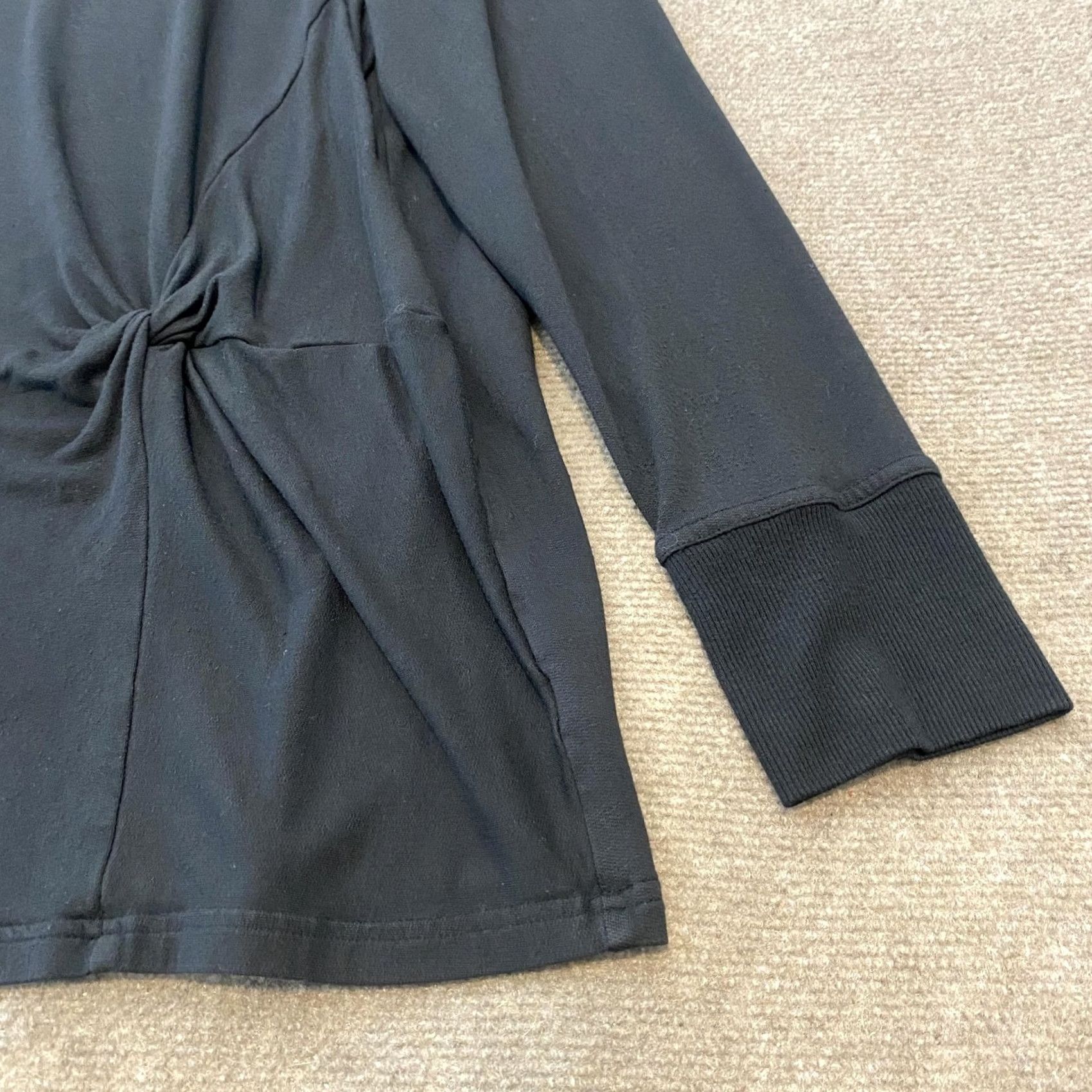 Athleta Athleta Shirt Womens XL Black Twist Front Long Sleeve Modal Blend Athleisure Top Size XL / US 12-14 / IT 48-50 - 4 Thumbnail
