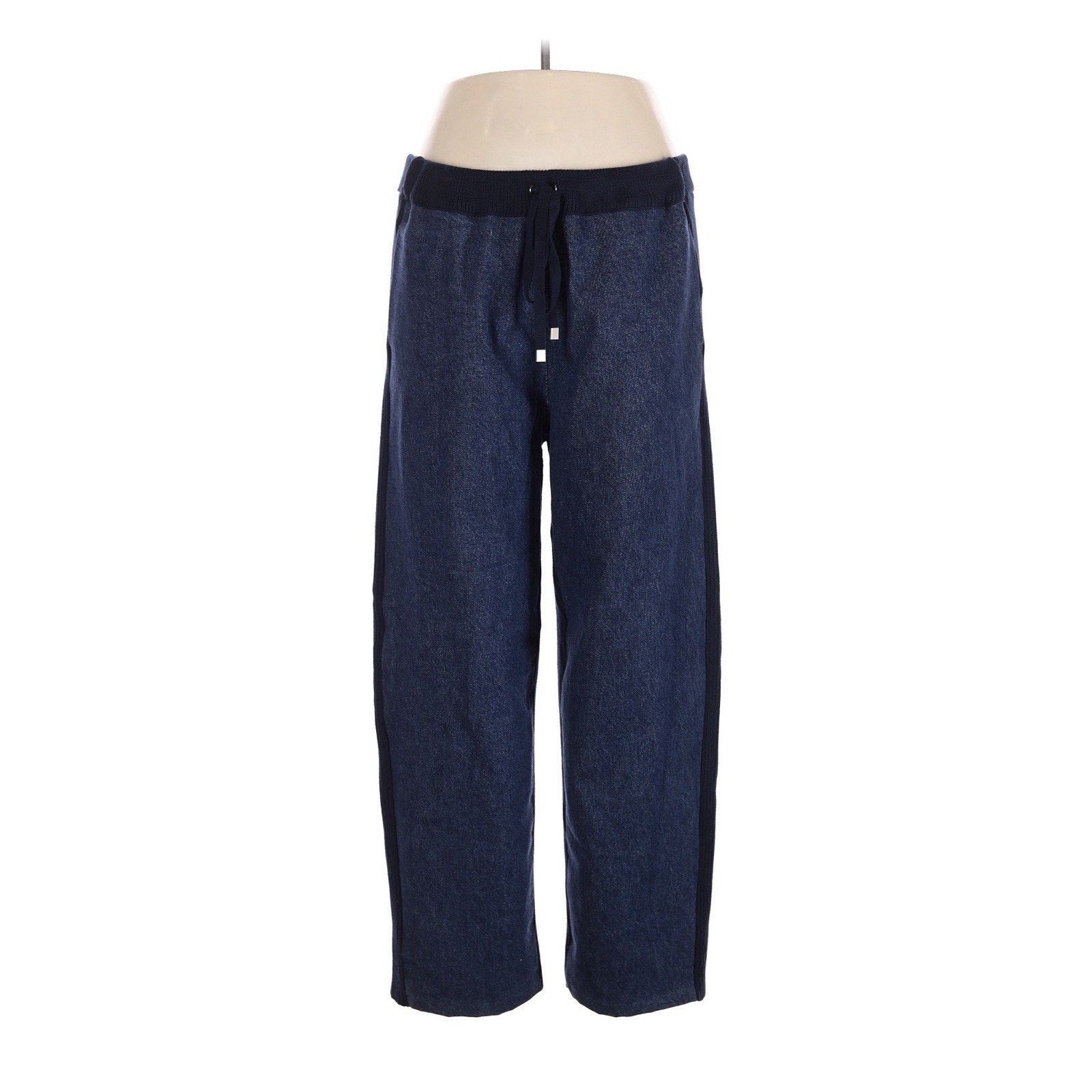 Other Aligne LB Lucia Knitted Denim Trousers Cotton Navy L Size 30" / US 8 / IT 44 - 2 Thumbnail