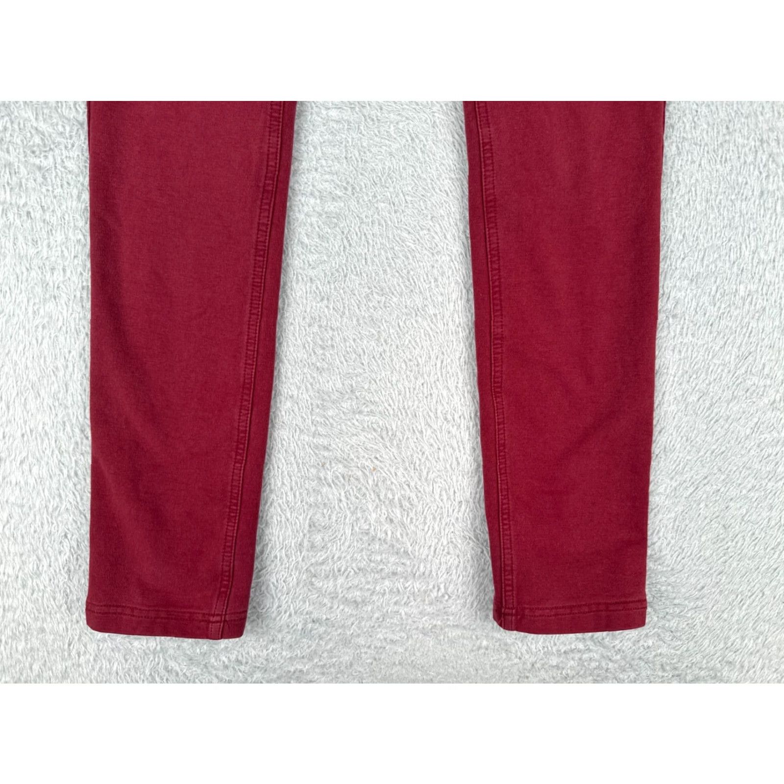 Vintage Labijou Women's Slim Fit Skinny Jeans Red Cotton Blend Stretch 26x30 Mid Rise Modern Design Size 36" / US 14 / IT 50 - 2 Thumbnail