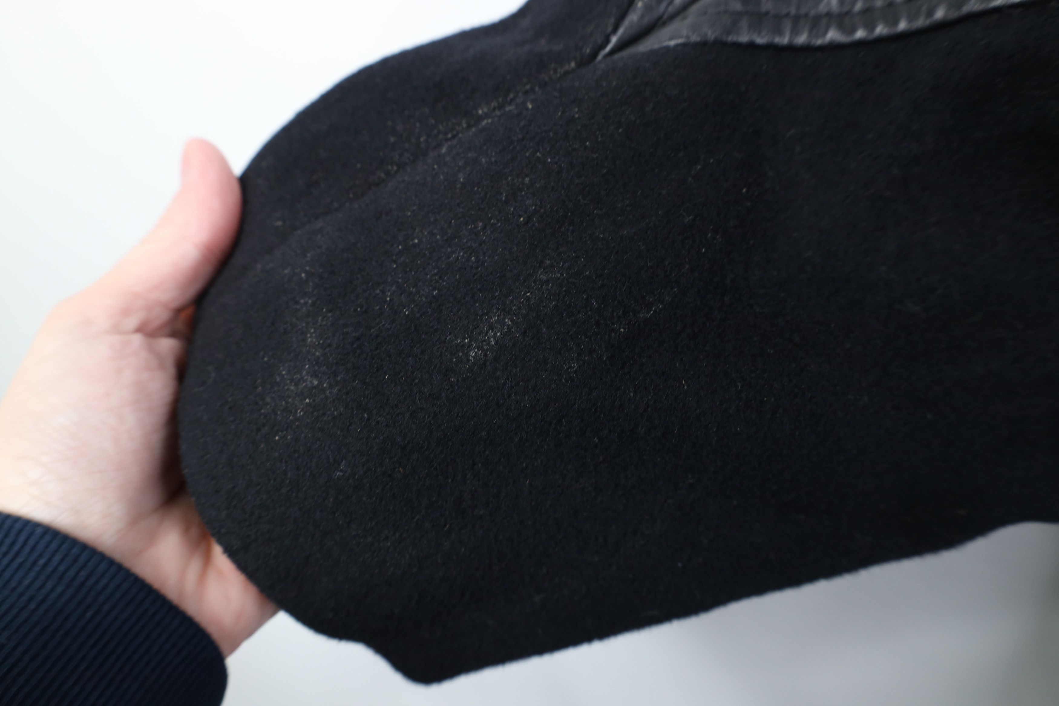 Vintage Vintage 90s Streetwear Wool Leather Trim Overcoat Jacket USA Size XXL / US 16-18 / IT 52-54 - 10 Thumbnail