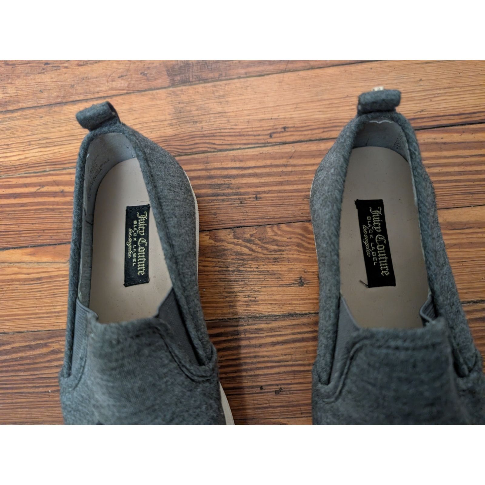 Juicy Couture Juicy Couture Y2K Slip On VTG Womens F. VNGLINE Gray Shoes 7 Size US 7 / IT 37 - 4 Thumbnail