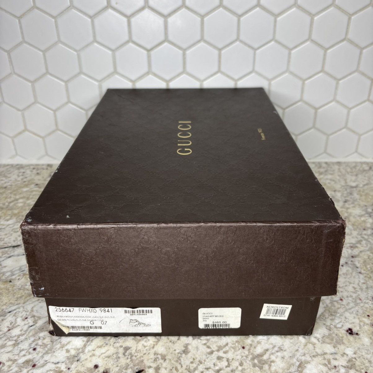 Gucci Size 7-Gucci California Striped High 'Beige Ebony' clean W/B Size US 7 / EU 40 - 16 Thumbnail