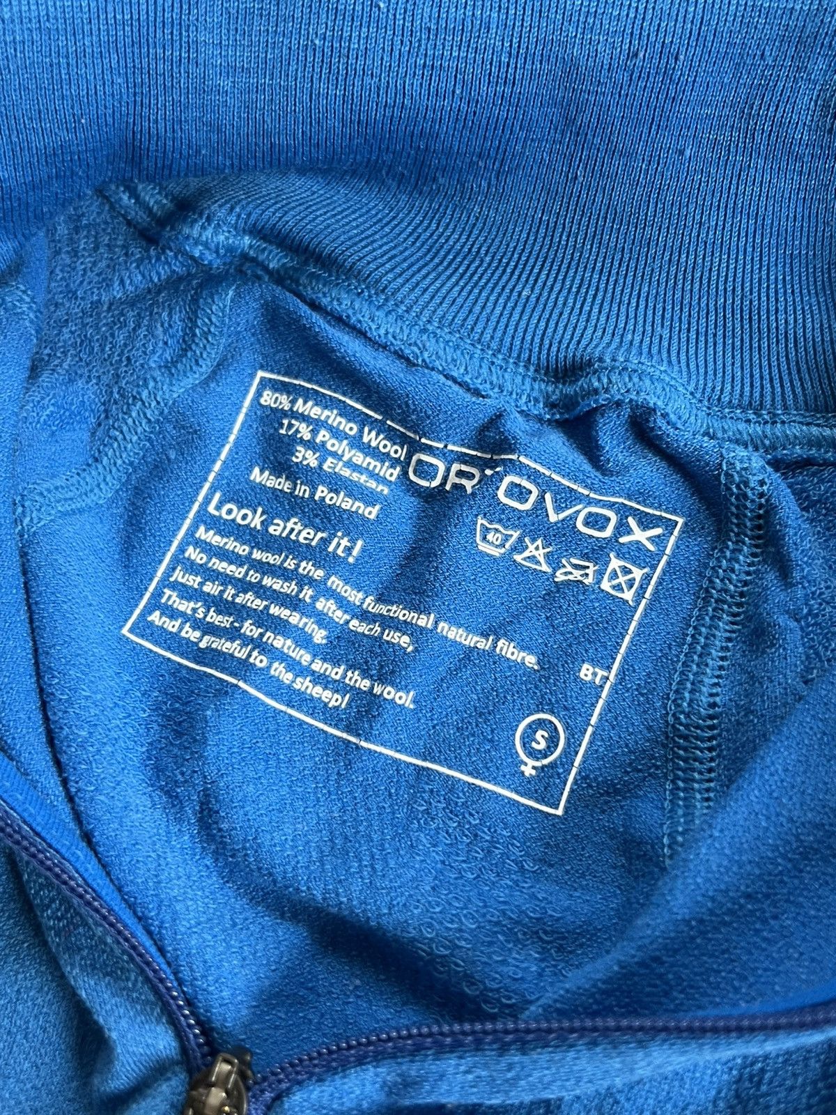 ORTOVOX Ortovox 1/4 Zip Thermal Long Sleeve Wool Base Layer Fleece Size S / US 4 / IT 40 - 4 Thumbnail