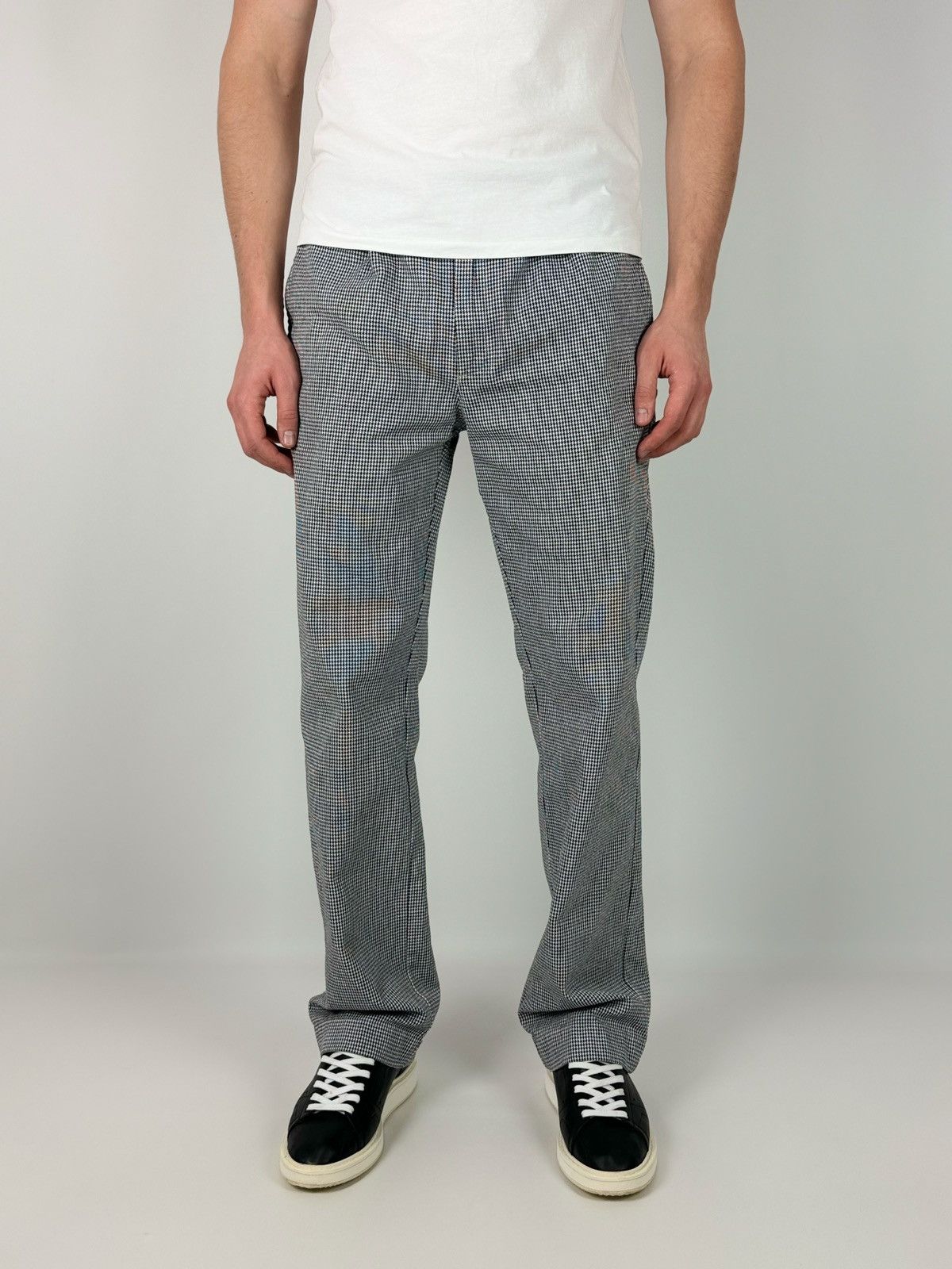 Vintage Y2K Vintage Lutteurs Houndstooth Work Pants Size US 32 / EU 48 - 1 Thumbnail