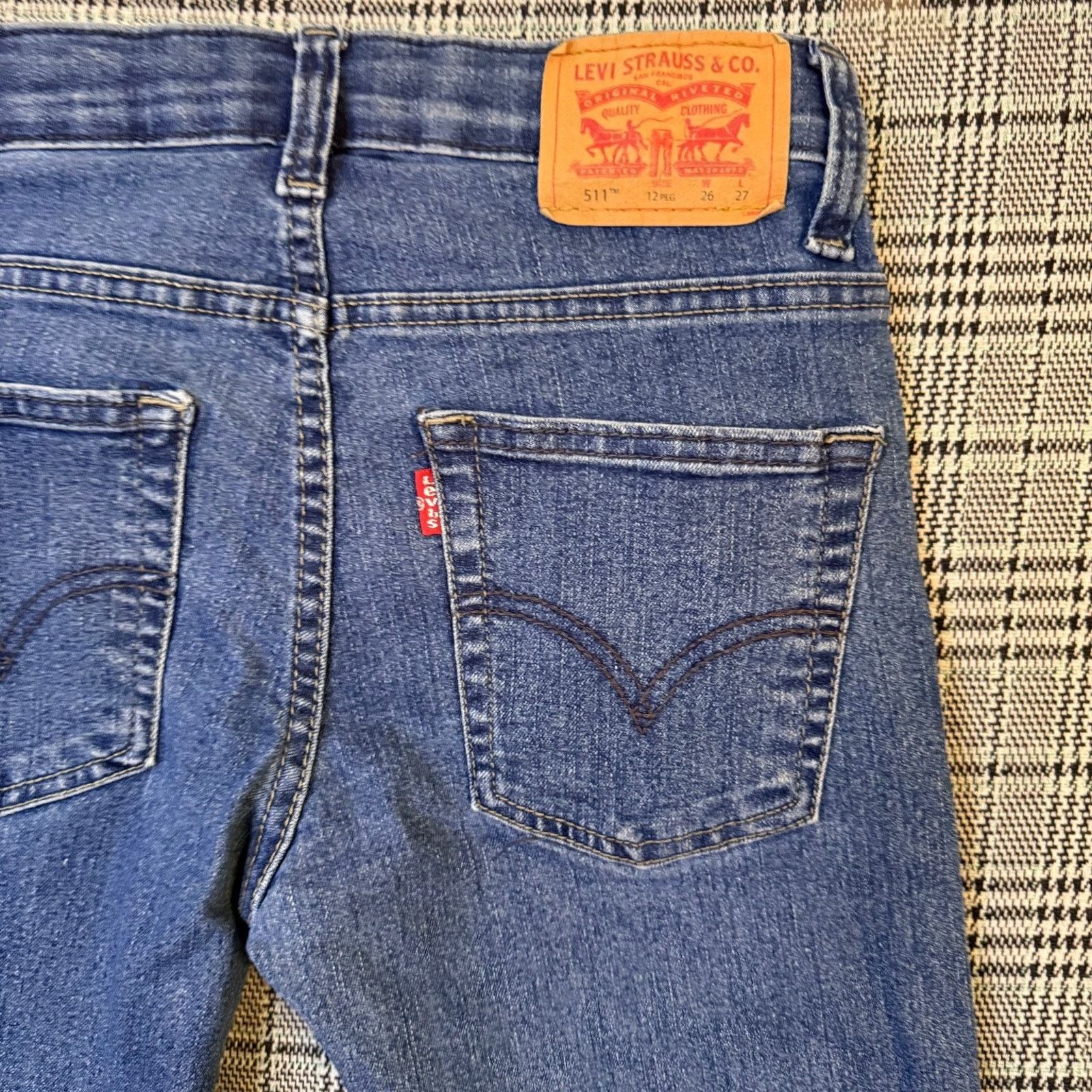 Levi's Levis 511 Men's Jeans Blue Denim Skinny Cotton Stretch 26x27 Size US 26 / EU 42 - 3 Thumbnail