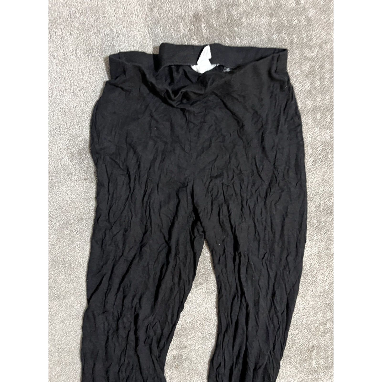 H&M H&M Wide Leg Pants Womens Cropped Flowy Wide Leg Palazzo Black Size M Size 32" / US 10 / IT 46 - 2 Thumbnail