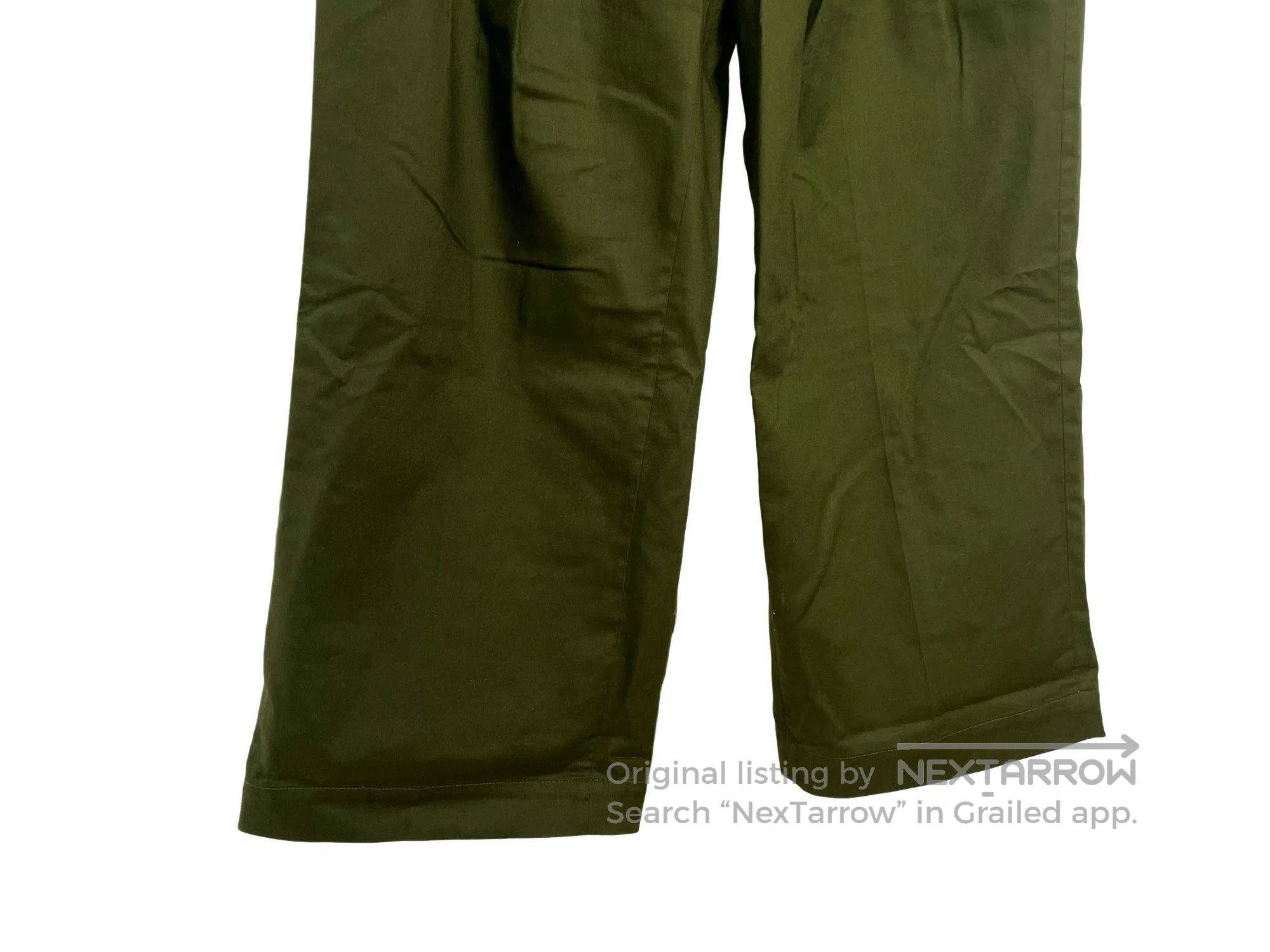 JW Anderson JW Anderson Military Green Pleated Wide Leg Casual Pants Size US 32 / EU 48 - 4 Thumbnail