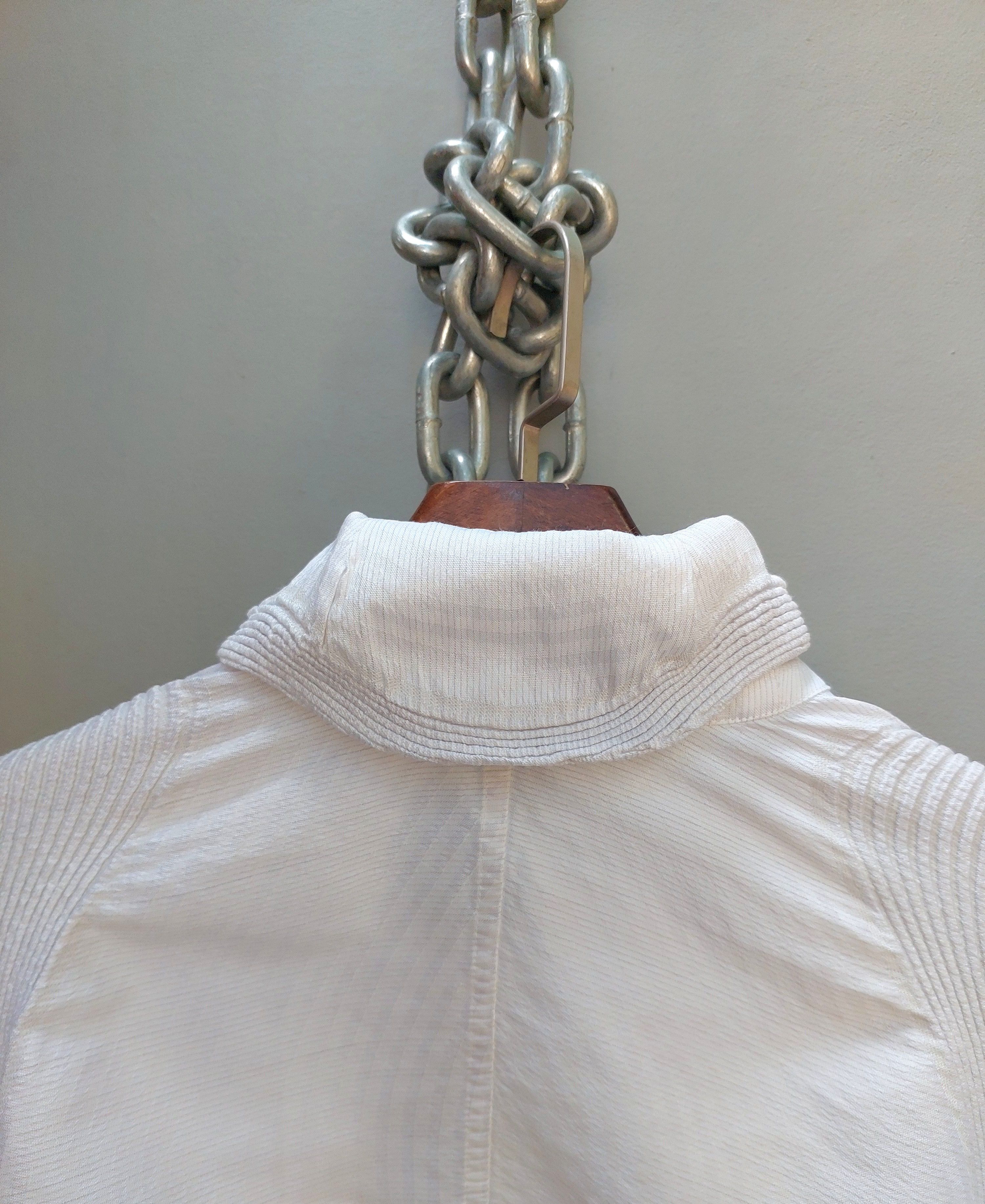 Issey Miyake Issey Miyake White Long Coat Size XS / US 0-2 / IT 36-38 - 10 Thumbnail