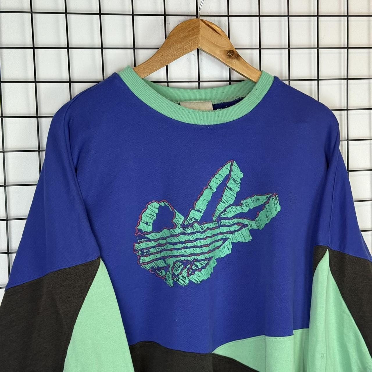 Adidas Adidas Vintage 90s Sweatshirt Big Logo Size US L / EU 52-54 / 3 - 4 Thumbnail