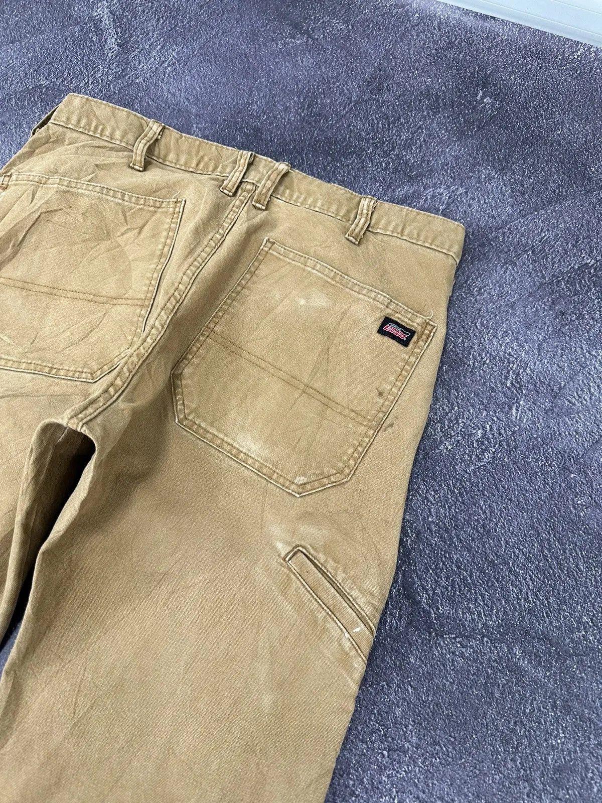 Dickies × Vintage Vintage Dickies USA Hype Mustard Work Carpenter Pants Size US 34 / EU 50 - 6 Thumbnail