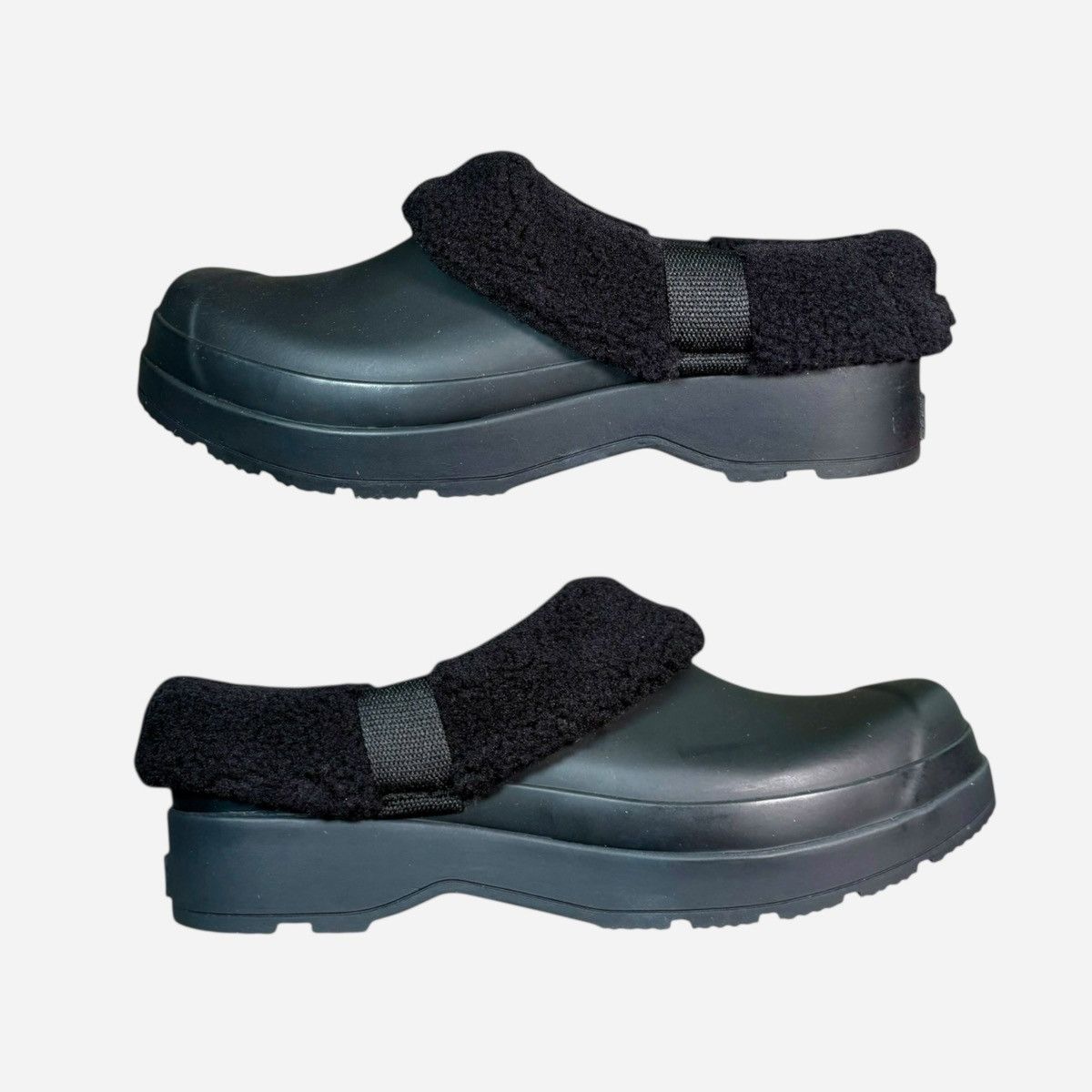 Hunter Hunter Play Men’s Sherpa Fur Lined Black Clogs Sz 9 Size US 9 / EU 42 - 4 Thumbnail