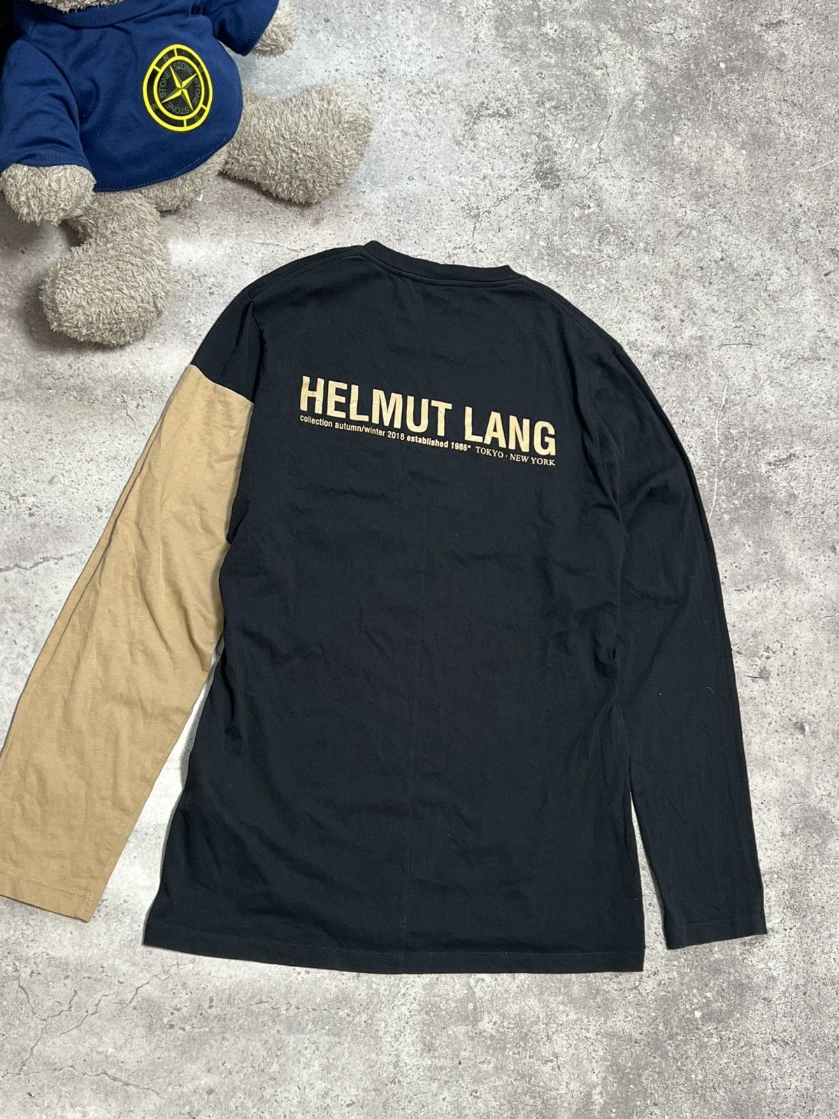 2018 Rare Logo Helmut Lang Spellout Tubular Longsleeve