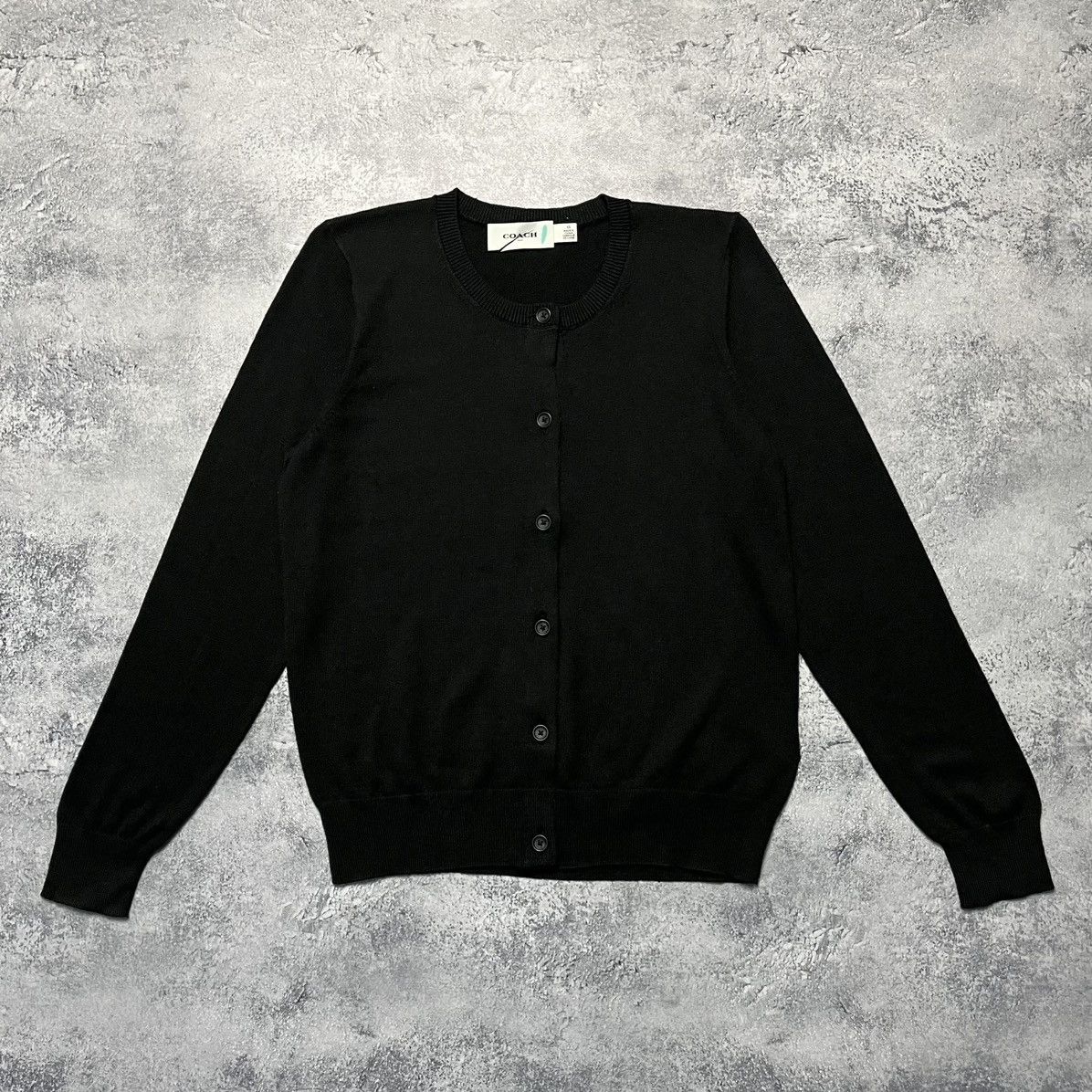 Coach Coach Black Cardigan Sweater Luxury Designer Size XS / US 0-2 / IT 36-38 - 1 Thumbnail