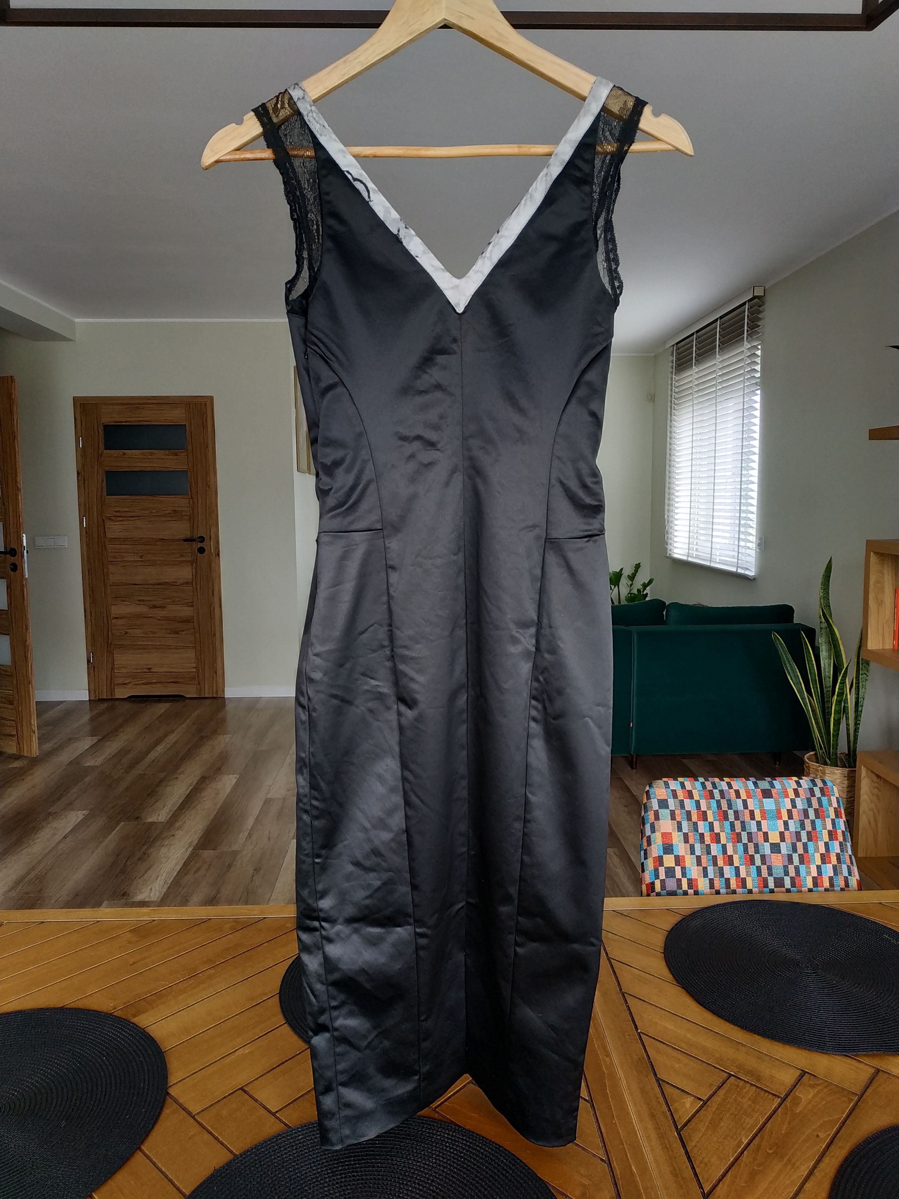 John Galliano John Galliano Women's Slim Fit Black Midi Dress, s. 38 (M) Size XS / US 0-2 / IT 36-38 - 3 Thumbnail