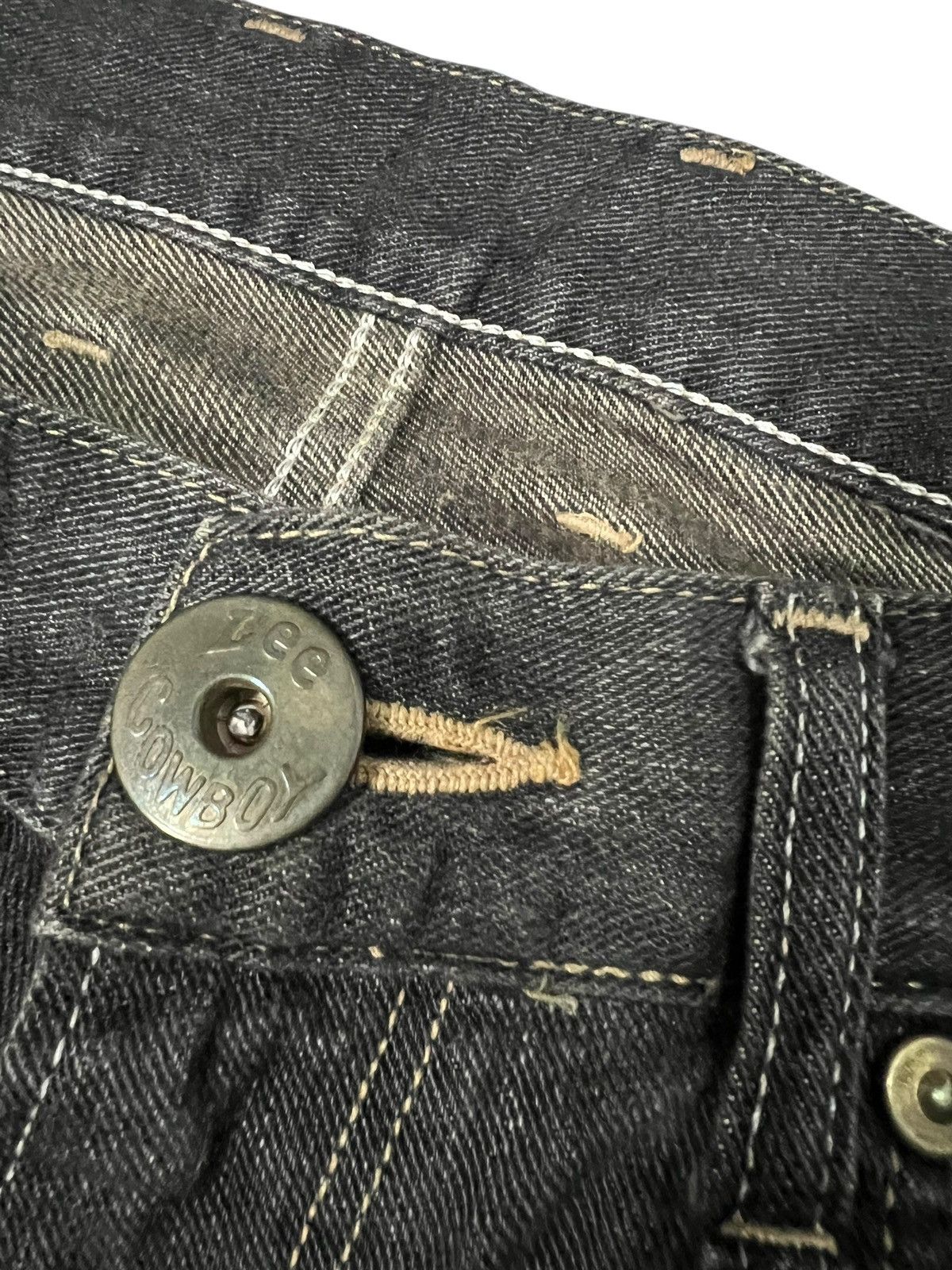Japanese Brand Flare Jean Lee Cowboy Backle Back Size US 34 / EU 50 - 8 Thumbnail