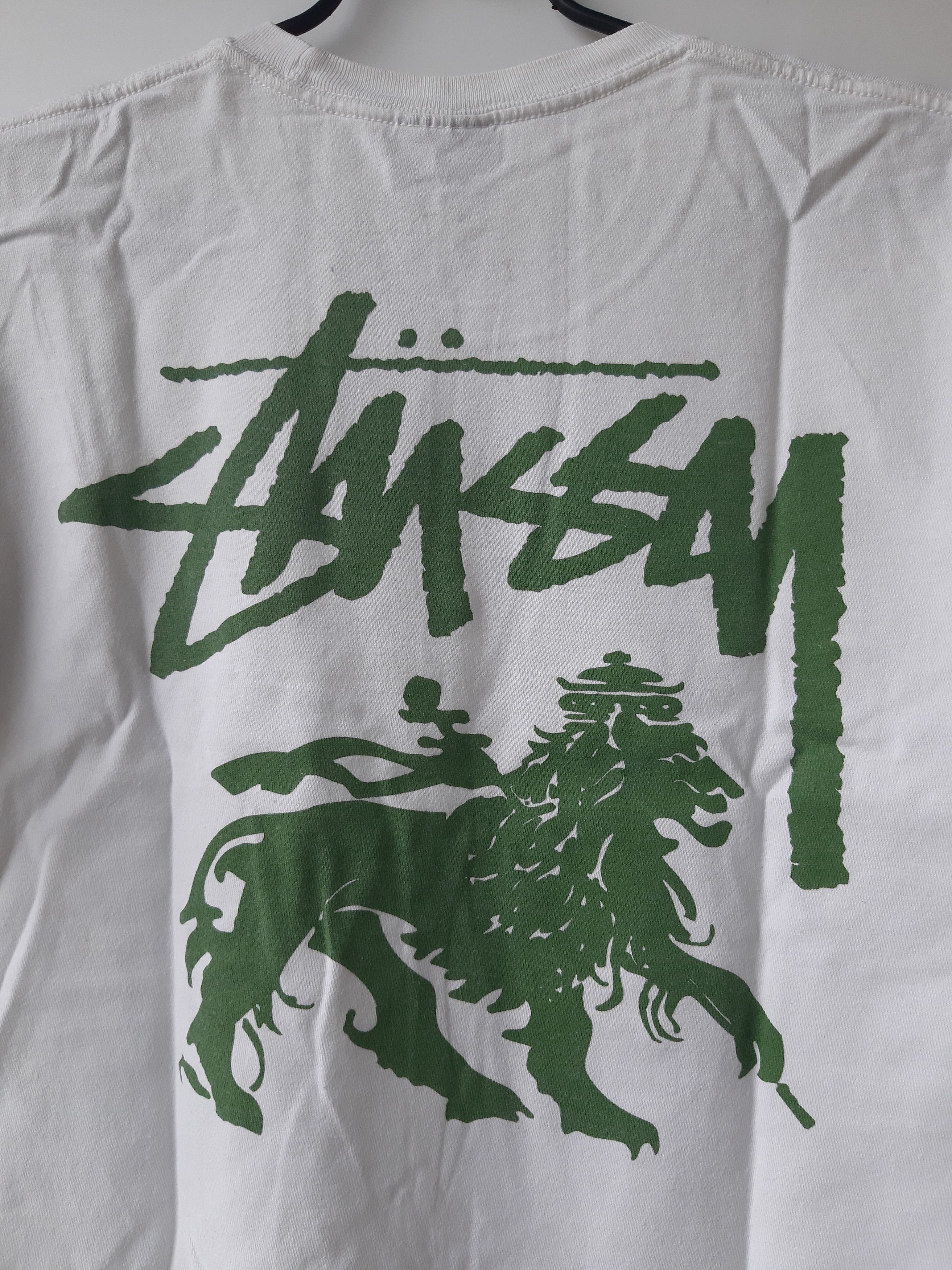 Stussy × Vintage Stussy Lion T Shirt White Size US S / EU 44-46 / 1 - 8 Thumbnail
