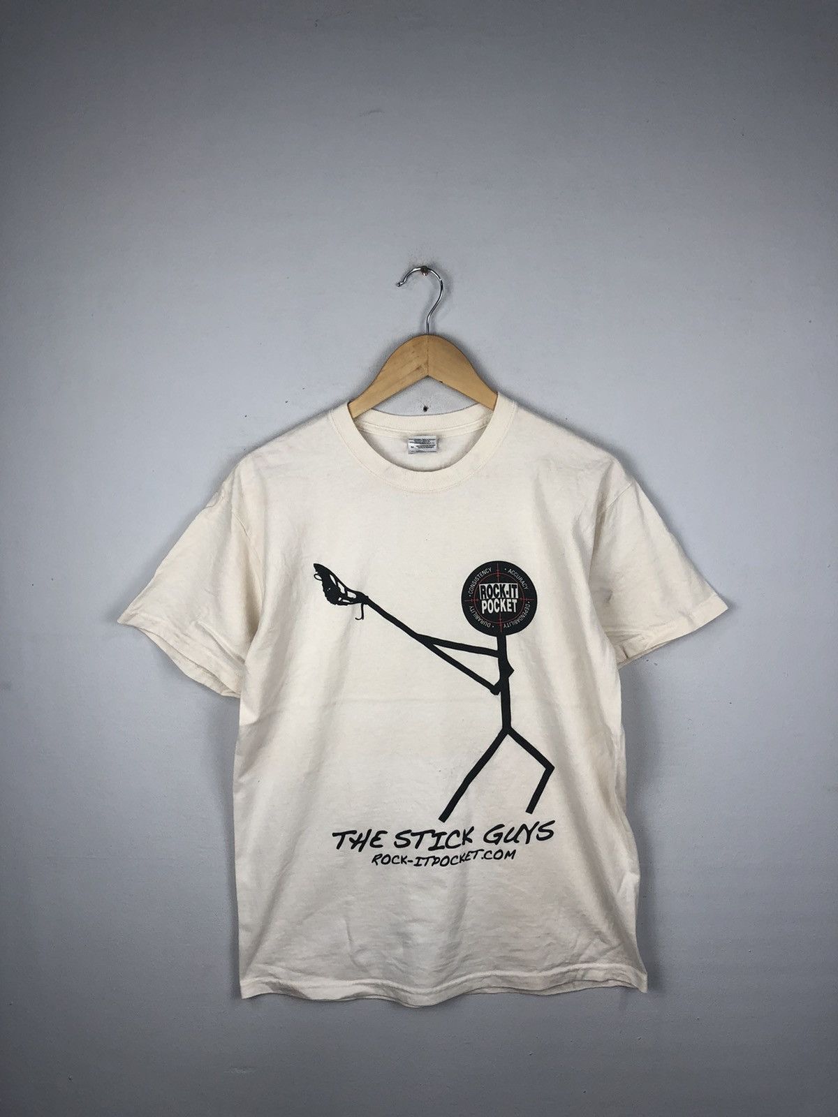 Vintage Stick Guy Rare Design Tee Size US L / EU 52-54 / 3 - 1 Thumbnail