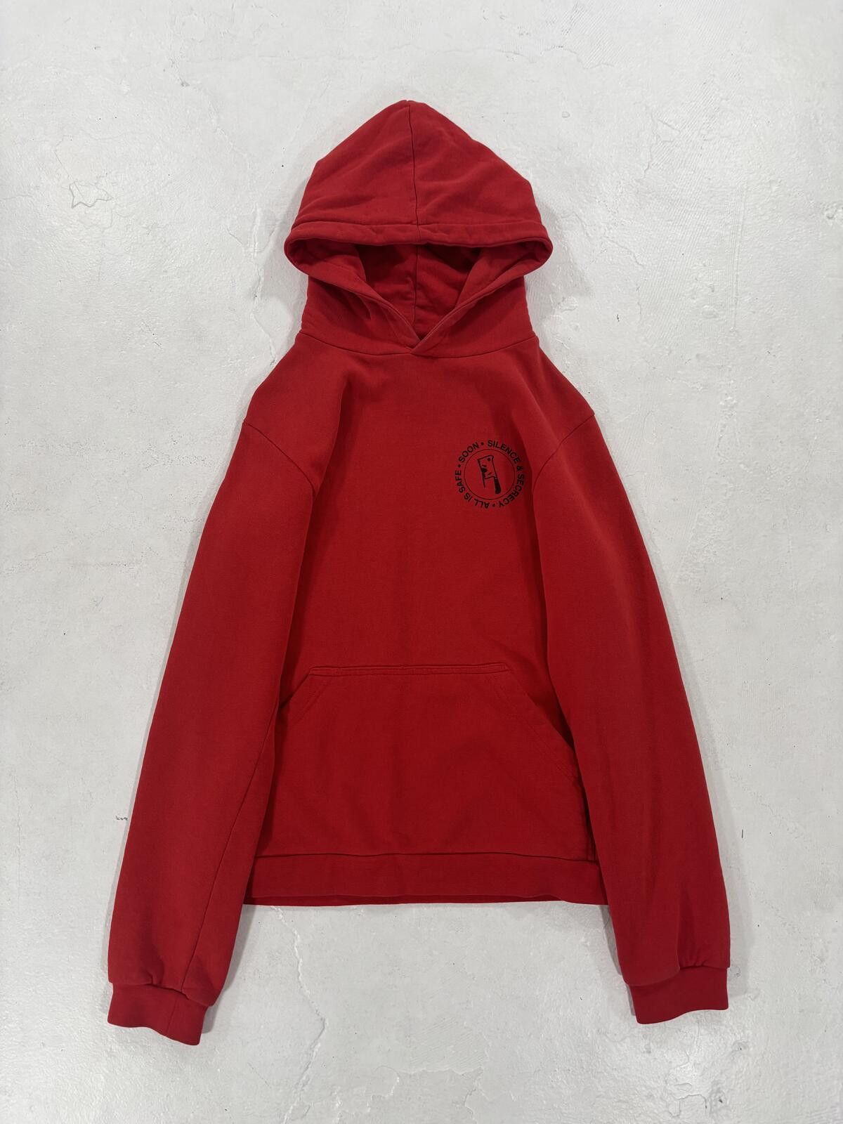 Raf Simons Raf simons Ss02 Silence & Secrecy Red Hoodie Size US M / EU 48-50 / 2 - 1 Thumbnail