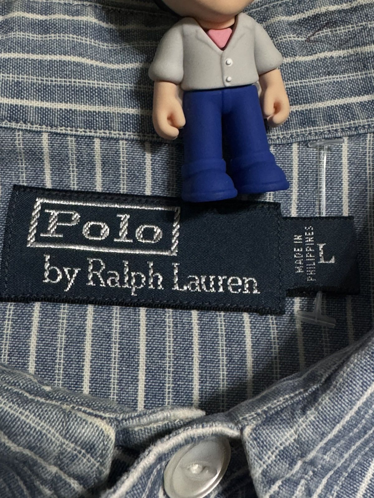 Polo Ralph Lauren 90s Polo Ralph Lauren inspired 30s USN Chambray Chinstrap Size US L / EU 52-54 / 3 - 11 Thumbnail
