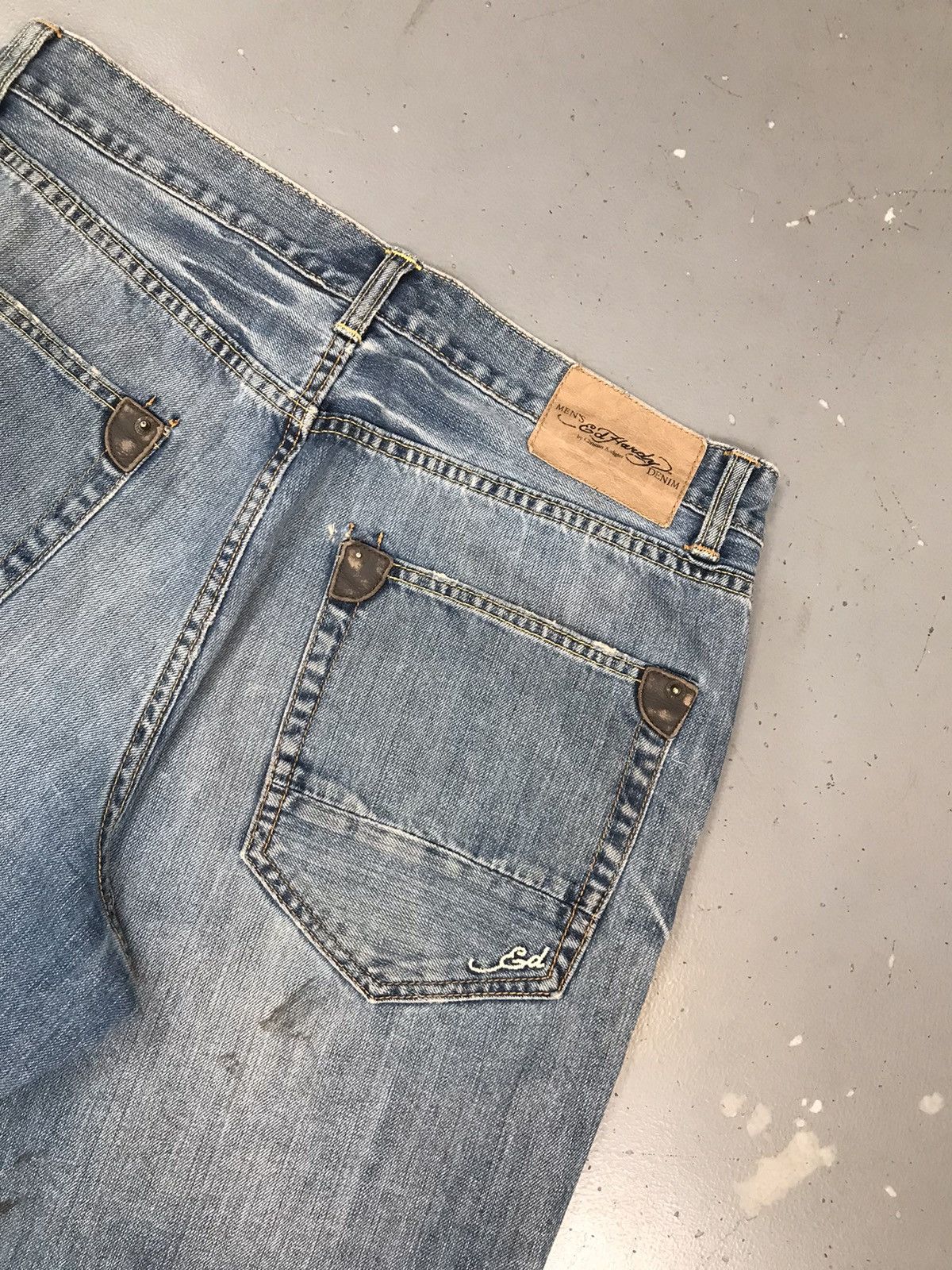 Ed Hardy × Vintage Vintage Ed hardy skater denim jort Size US 34 / EU 50 - 7 Thumbnail