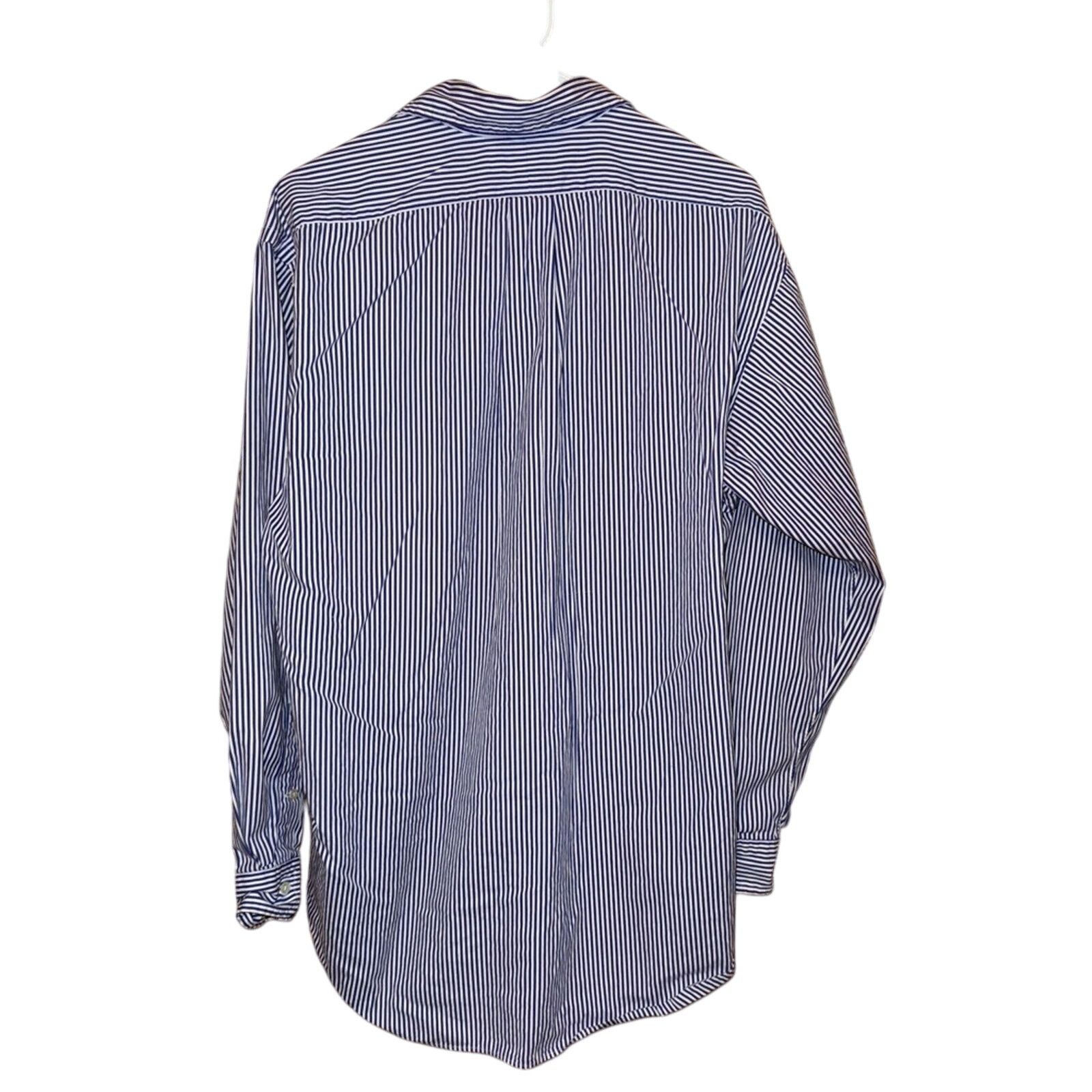 Ralph Lauren Ralph Lauren Blue Striped Men's Shirt Size US M / EU 48-50 / 2 - 2 Thumbnail