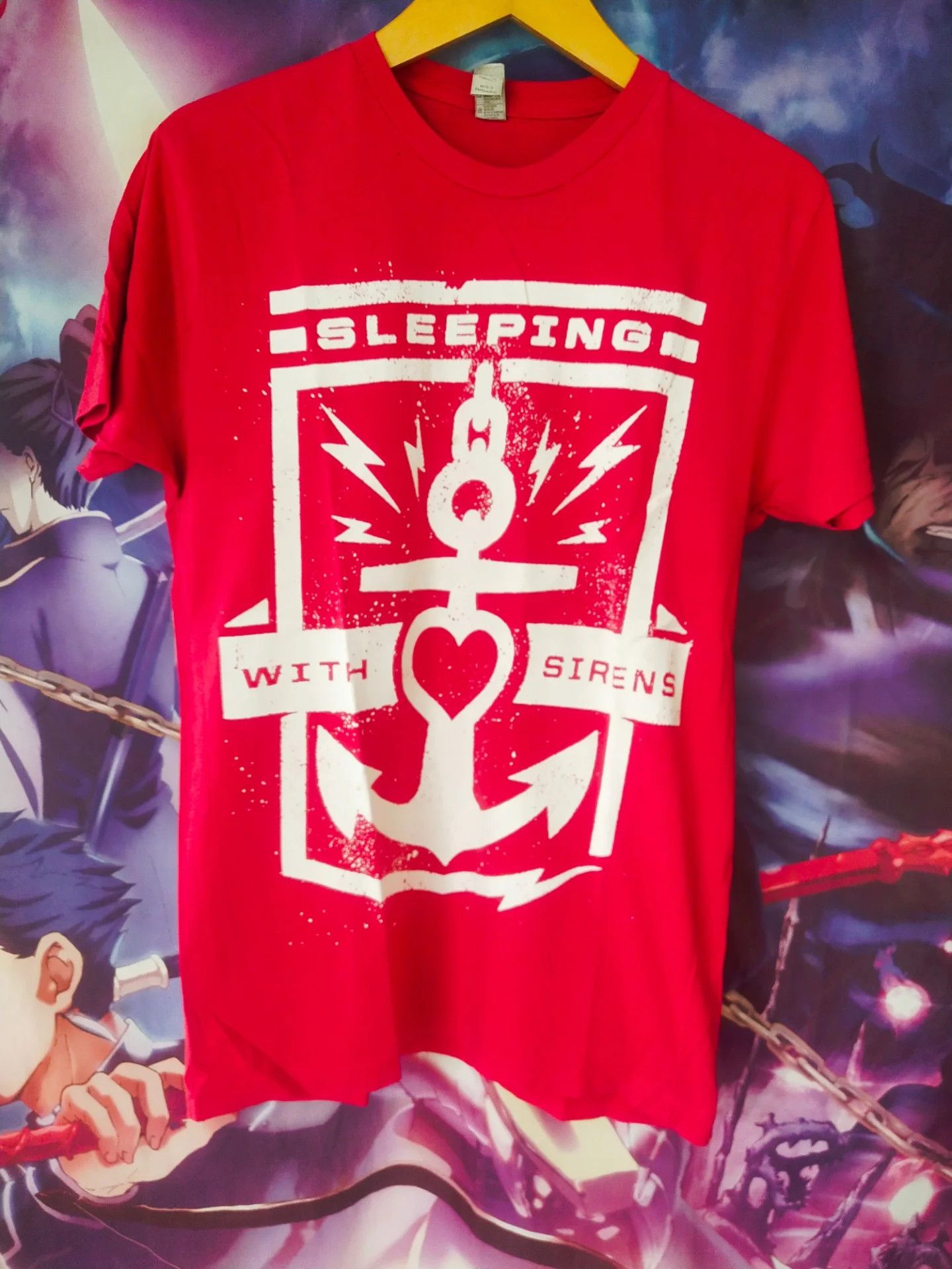 Band Tees Sleeping With Sirens Anchor Red Band Tee Size US S / EU 44-46 / 1 - 1 Thumbnail