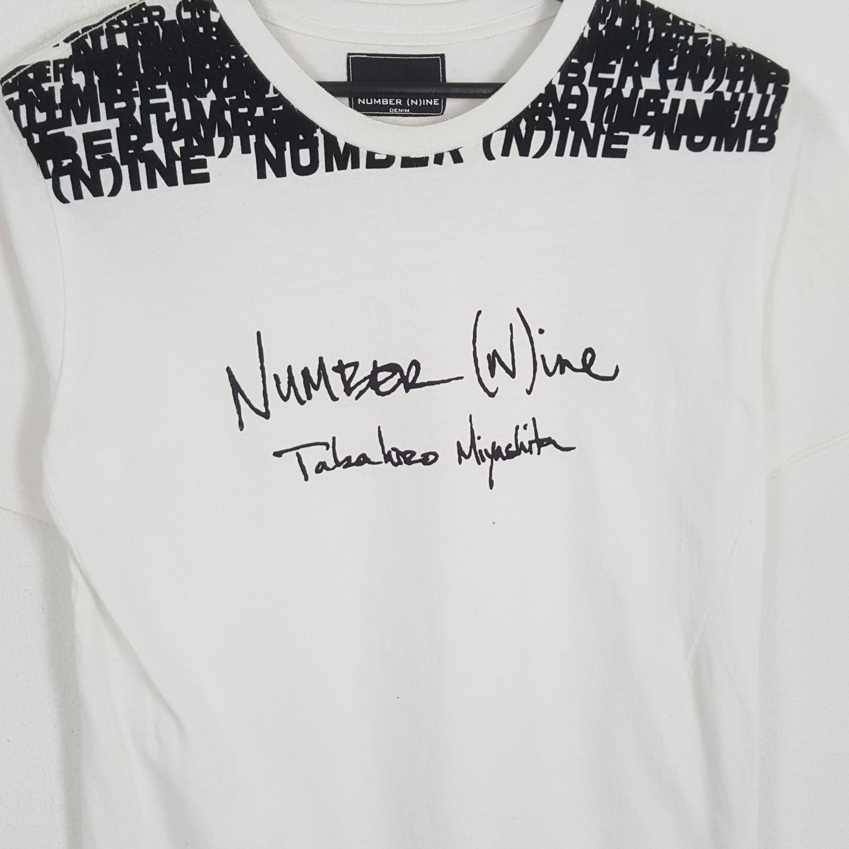 Japanese Brand × Number (N)ine × Vintage NUMBER (N)INE Japanese Brand Streetwear Custom Art Tshirt Size US M / EU 48-50 / 2 - 2 Thumbnail