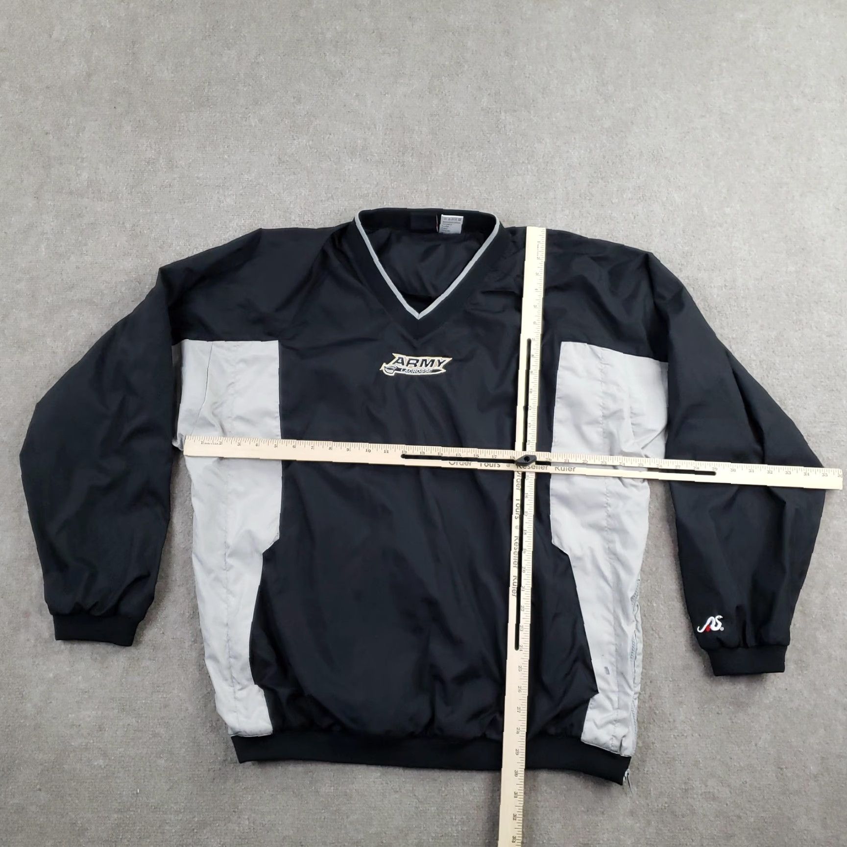 Vintage VINTAGE Army Lacrosse Jacket Mens XL Black Windbreaker Lined Zip Pockets Pullover Size US XL / EU 56 / 4 - 2 Thumbnail