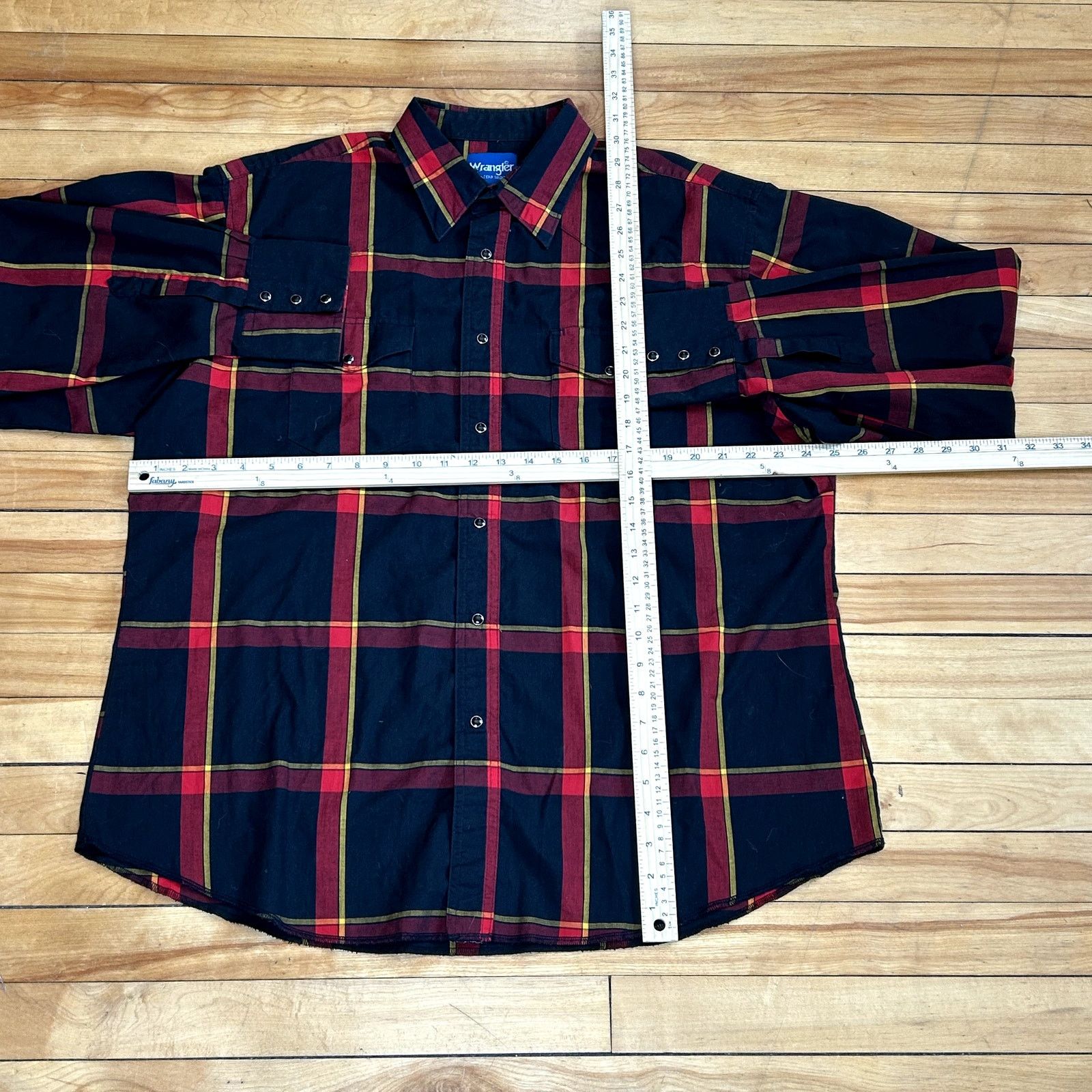Wrangler 90s Wrangler Pearl Snap Flannel Size US L / EU 52-54 / 3 - 3 Thumbnail