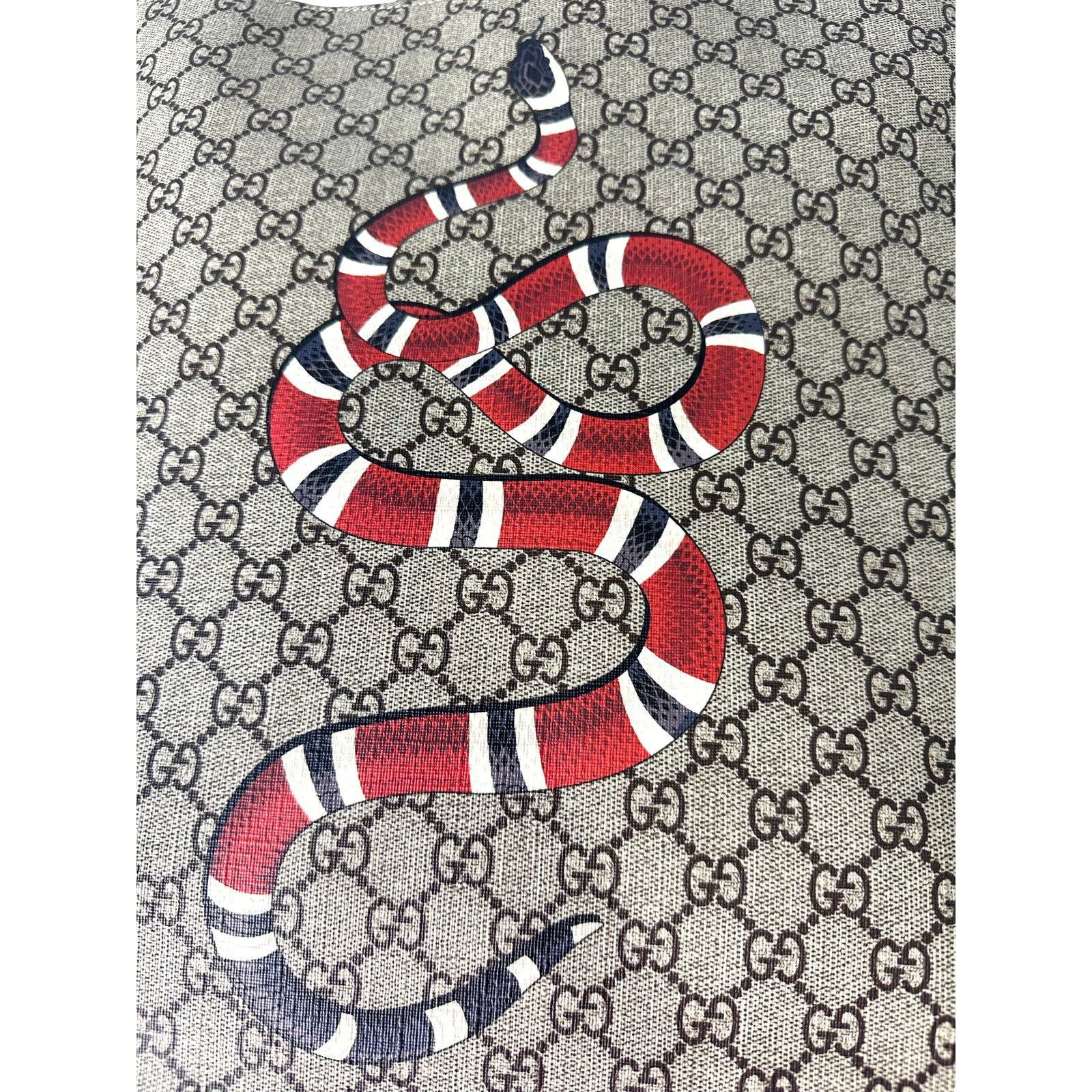 Gucci Gucci Monogram Snake Tote Bag Size ONE SIZE - 8 Thumbnail