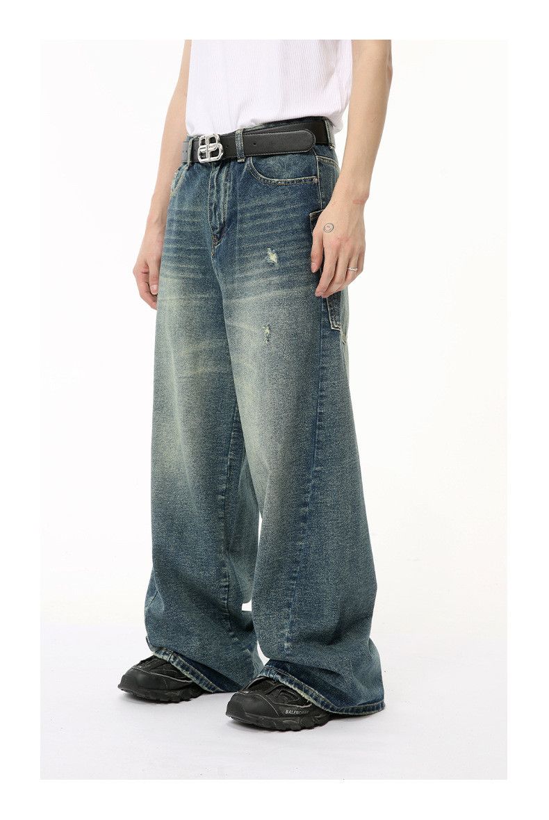 Japanese Brand American retro high street patchwork ripped jeans Size US 32 / EU 48 - 3 Thumbnail