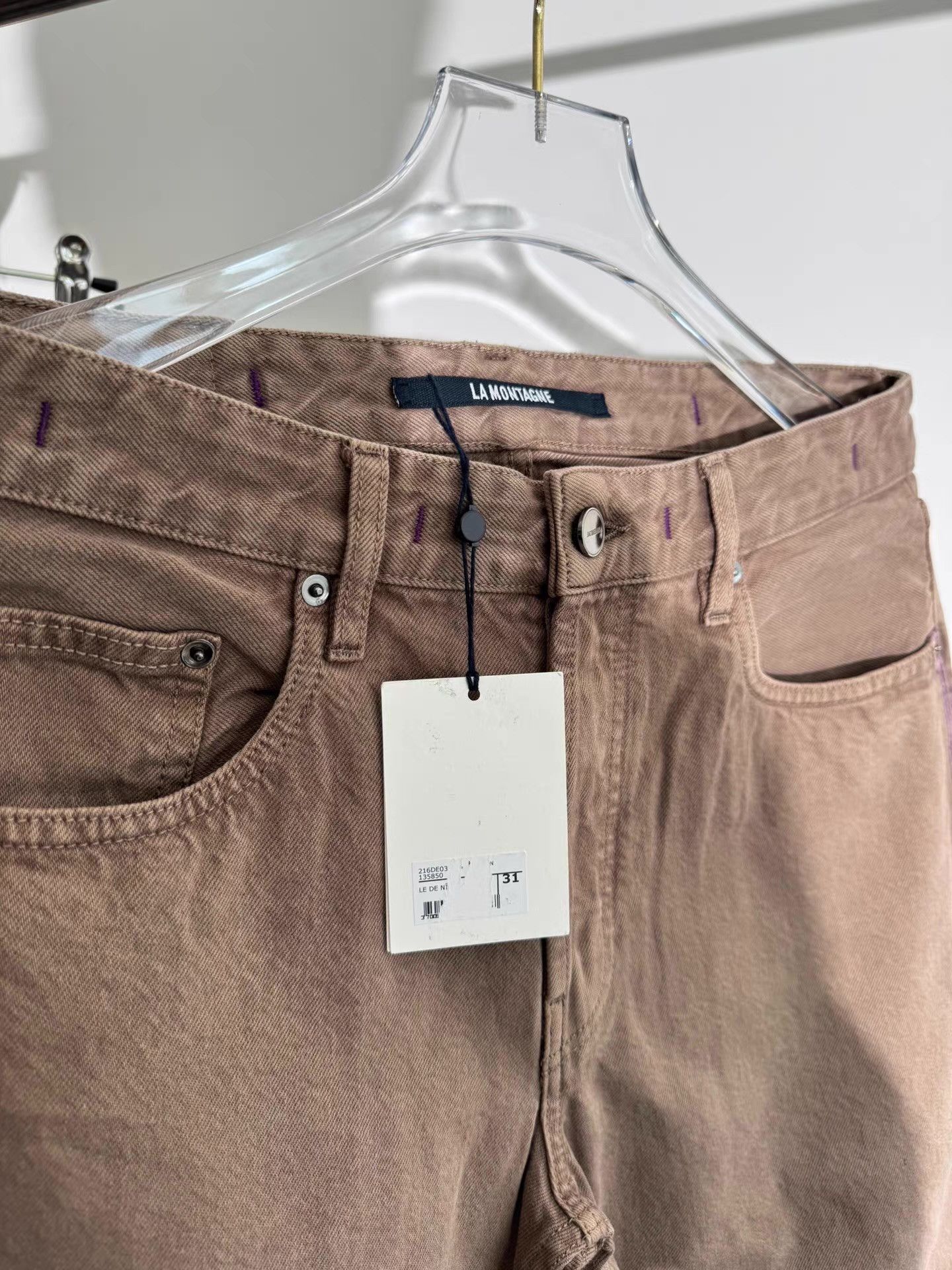 Jacquemus Jacquemus Brown Jeans Q17 Size US 34 / EU 50 - 3 Thumbnail