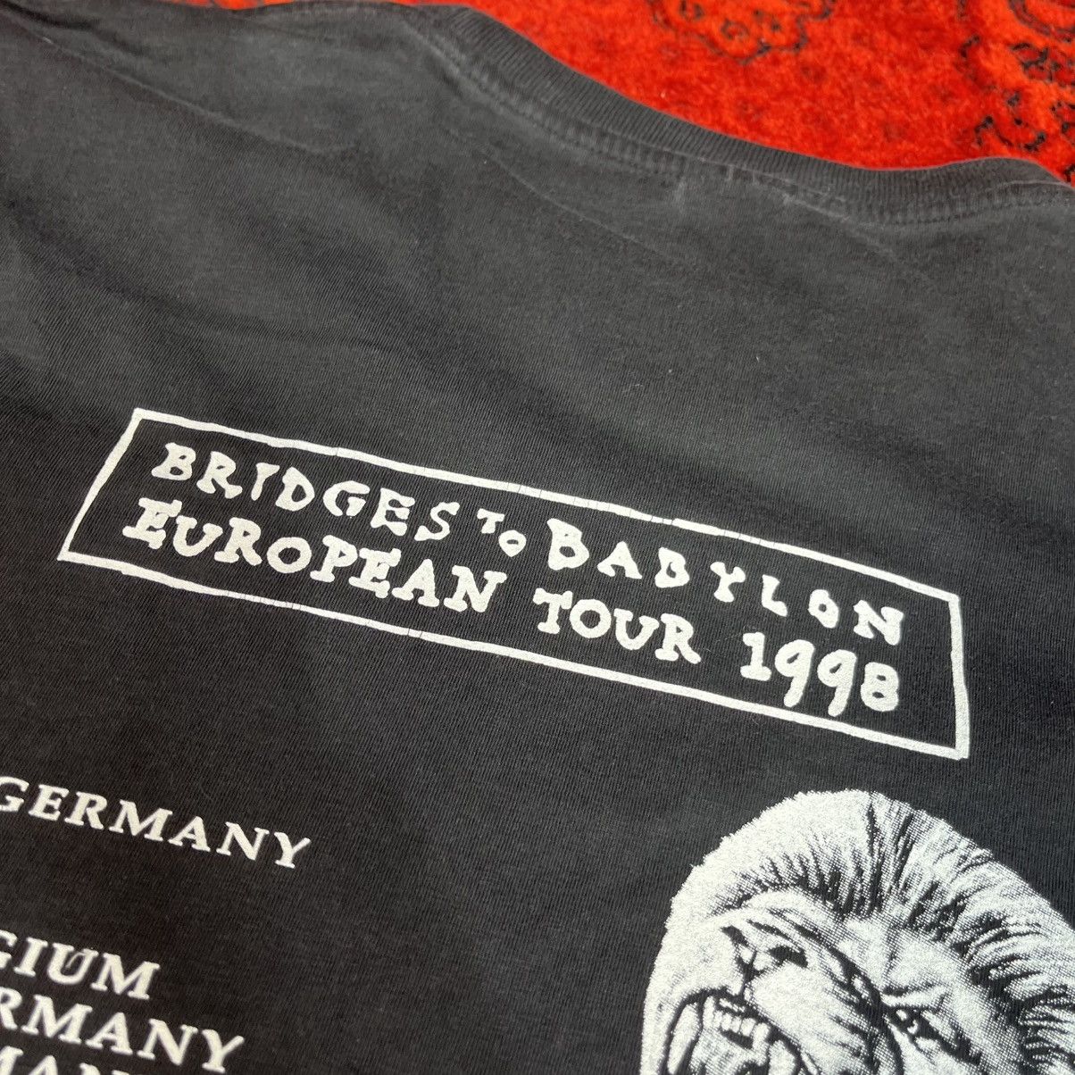 The Rolling Stones Vintage 1997 Rolling Stones Bridges To Babylon Tour T Shirt Size US XL / EU 56 / 4 - 9 Thumbnail